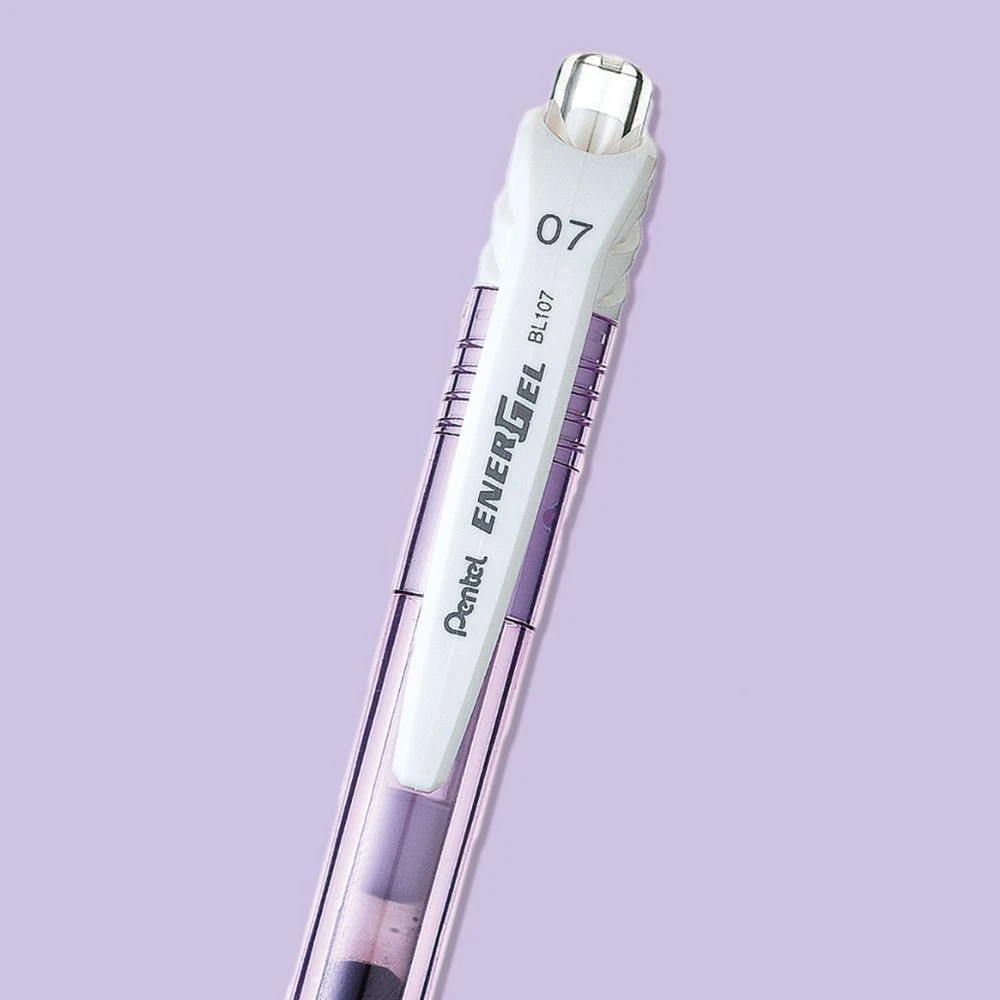 3 Pentel Energel X BL107 Gel Pen 0.7mm Pastel Violet, 3 of 4