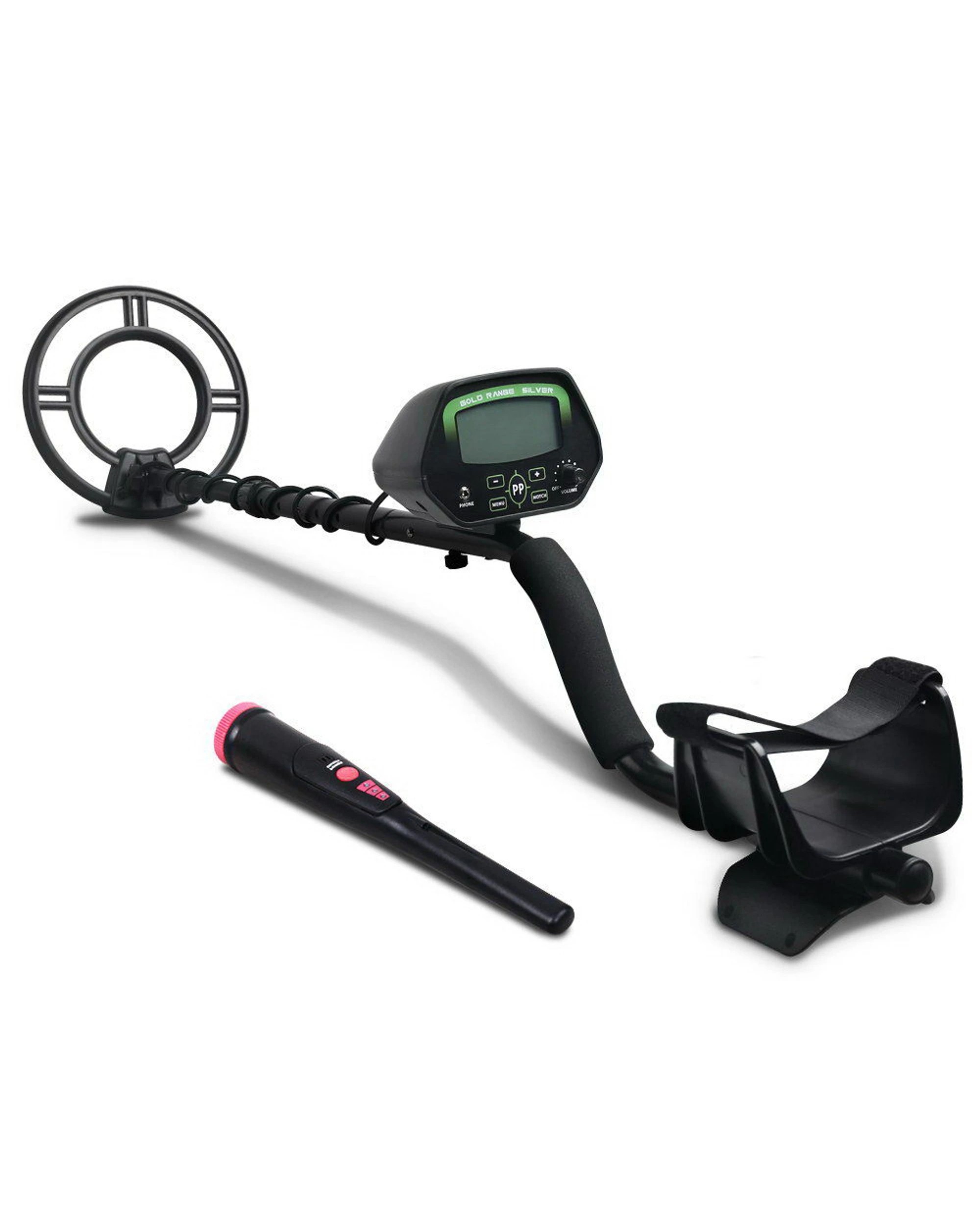 1 Weisshorn Metal Detector 220MM Deep Sensitive Water Resistant Pinpointer Treasure Hunter - Black, 1 of 5