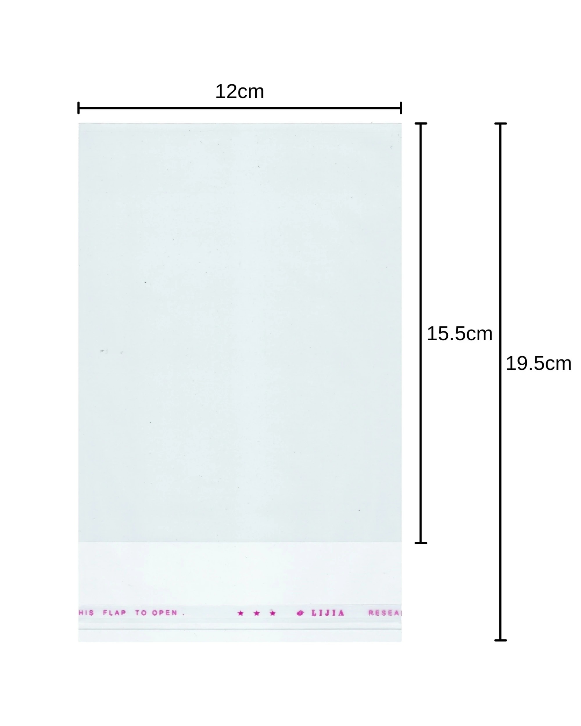 2 Durmaz Clear Peel and Seal Cello Bags 12cm x 19cm Pack of 50, 2 of 2
