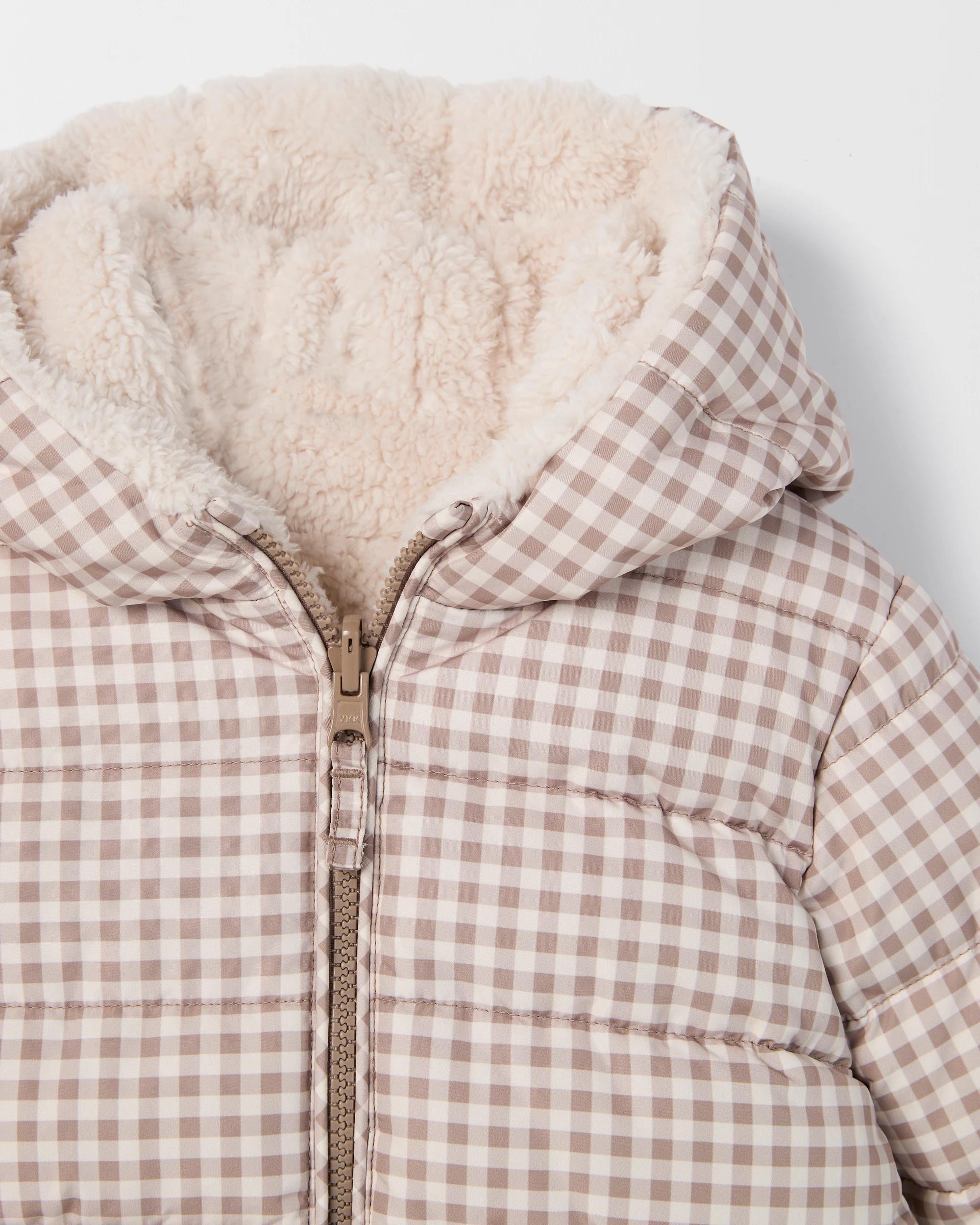 3 Target Baby Baby Reversible Puffer Jacket CHECK, 3 of 4