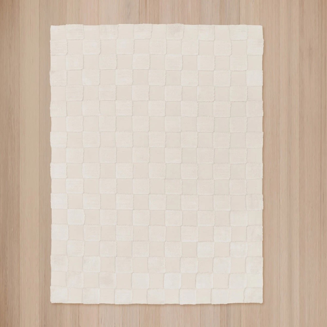 5 Check Rug - Natural, Medium - 180cm x 133cm, 5 of 8