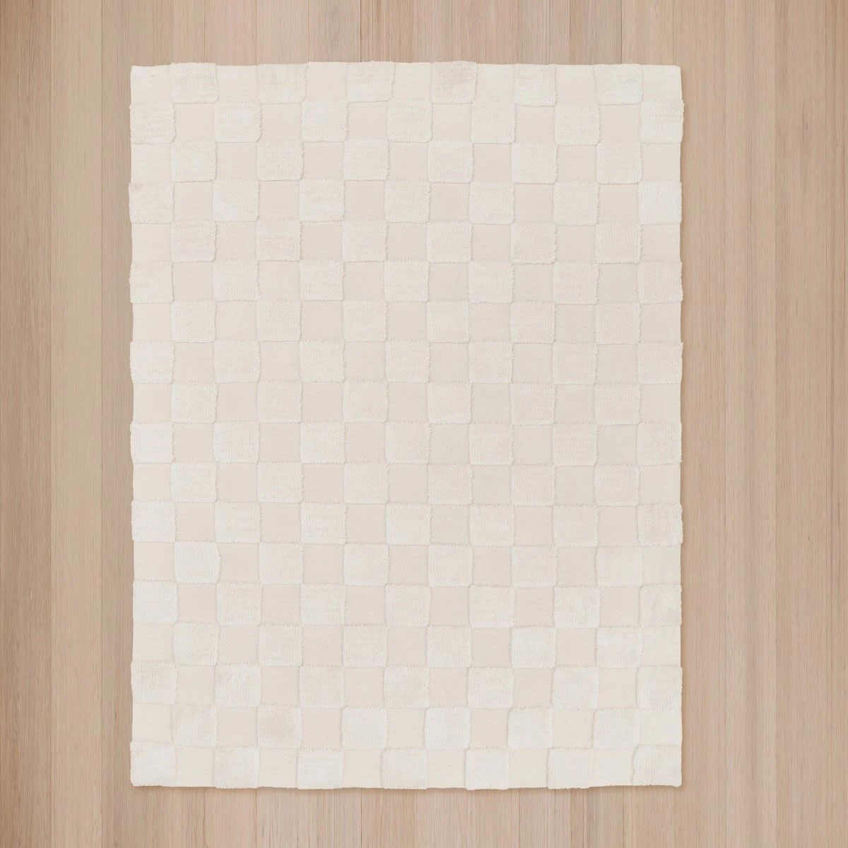 5 Check Rug - Natural, Medium - 180cm x 133cm, 5 of 8