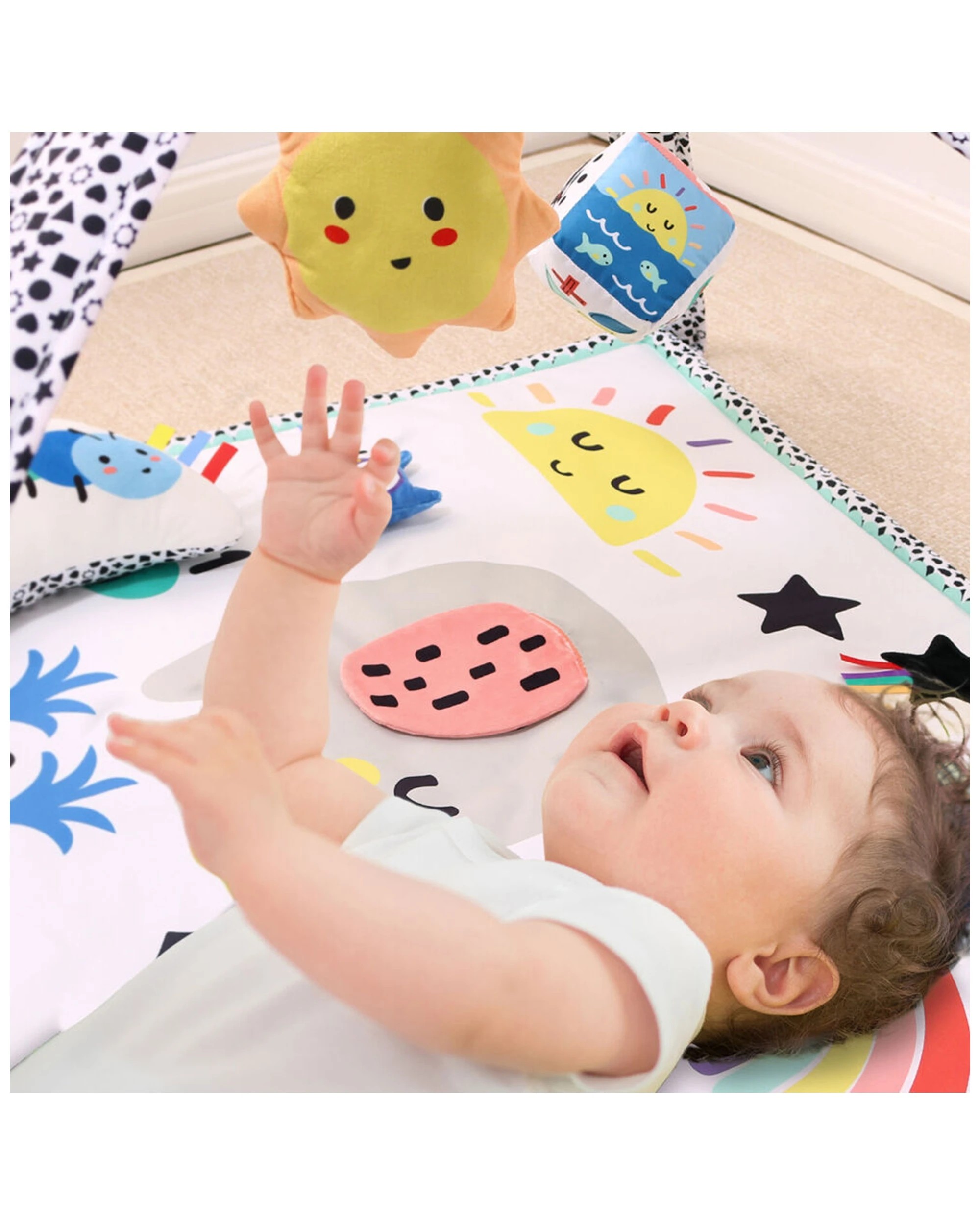 2 The Peanutshell Montessori Elephant 7 In 1 Baby Activity Gym And Play Mat 0y Plus - Multi, 2 of 3