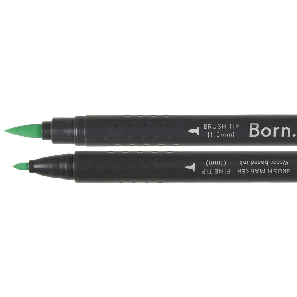 2 Born Professional Brush Dual-Tip Marker Aqua Tint 243, 2 of 4