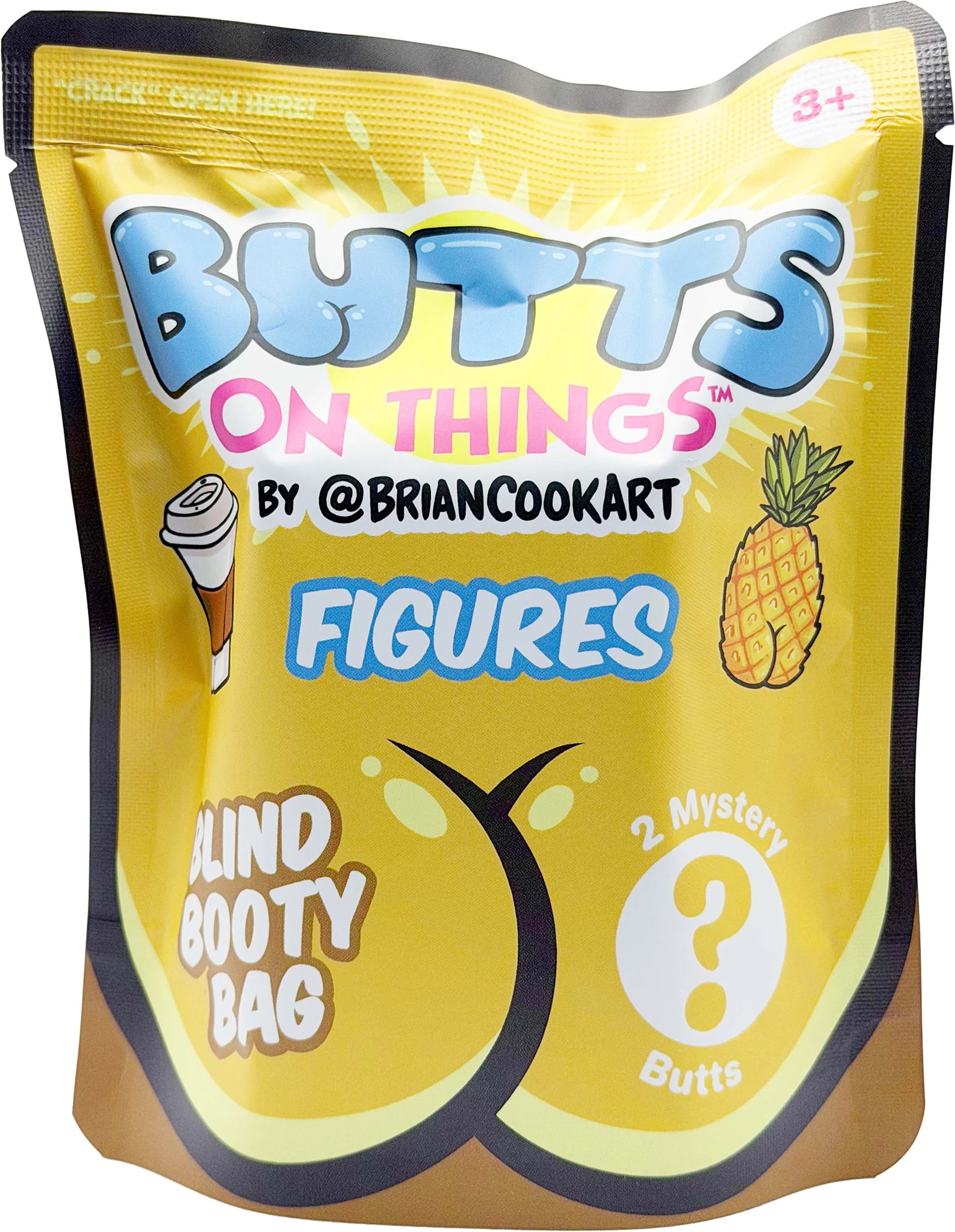 7 Butts On Things 2-Piece Figurine Blind Bag - Assorted, 7 of 7