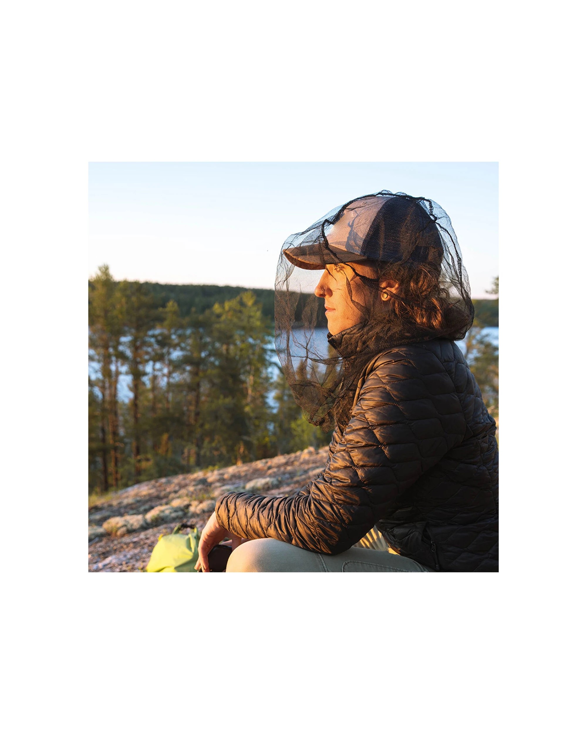 3 Coghlans Compact Mosquito Head Net With Storage Pouch Adjustable Toggle - Plain, 3 of 3