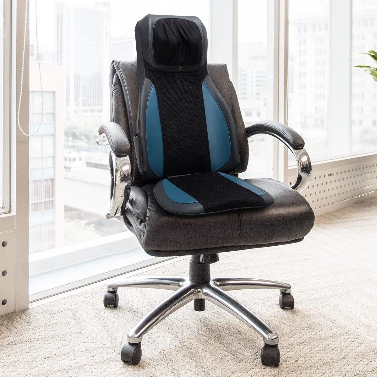 3 Ausway Neck and Back Shiatsu Massage Seat Cushion Chair, 3 of 5