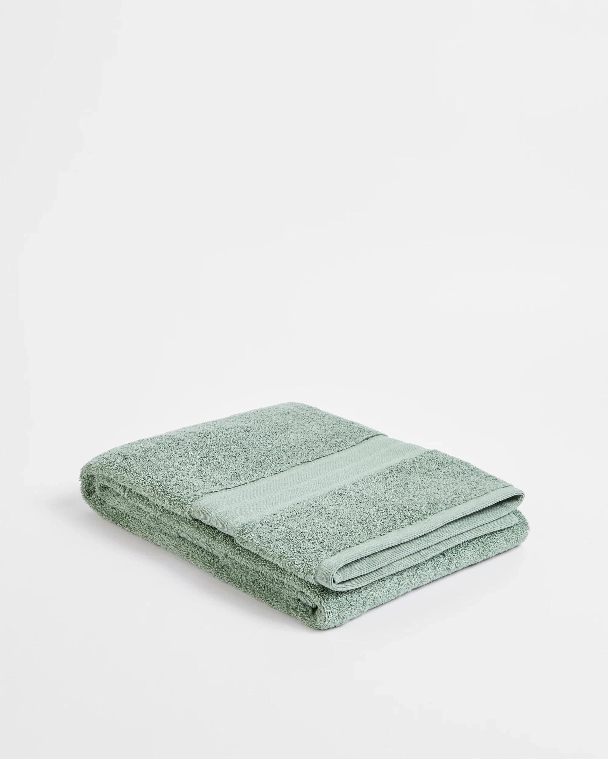 2 Grandeur Australian Cotton Bath Sheet - Green, 2 of 3