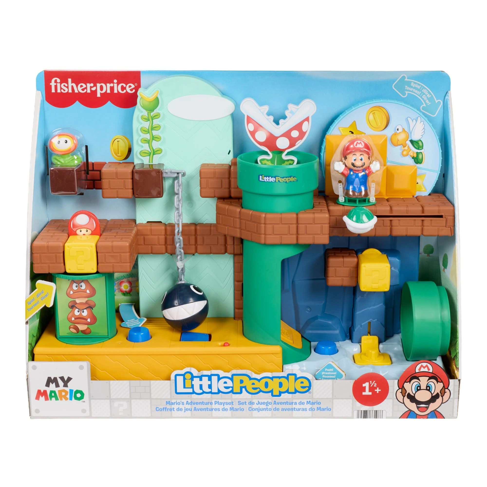 1 Fisher-Price Little People Mario's Adventure Playset, 1 of 6