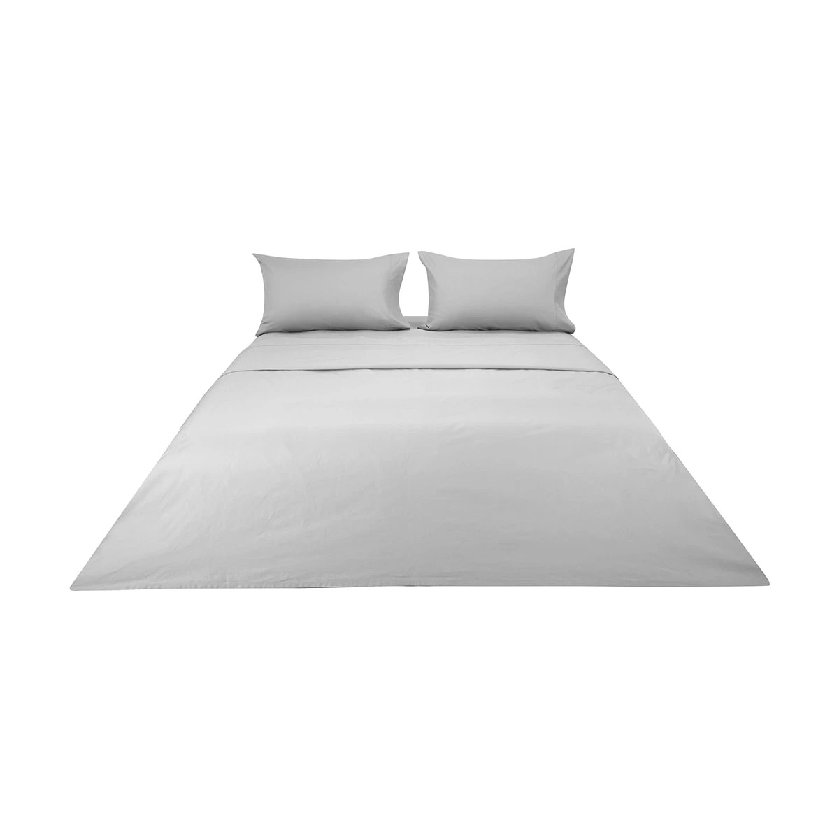 6 500 Thread Count Australian Grown Cotton Sheet Set - Double Bed, Silver, 6 of 7