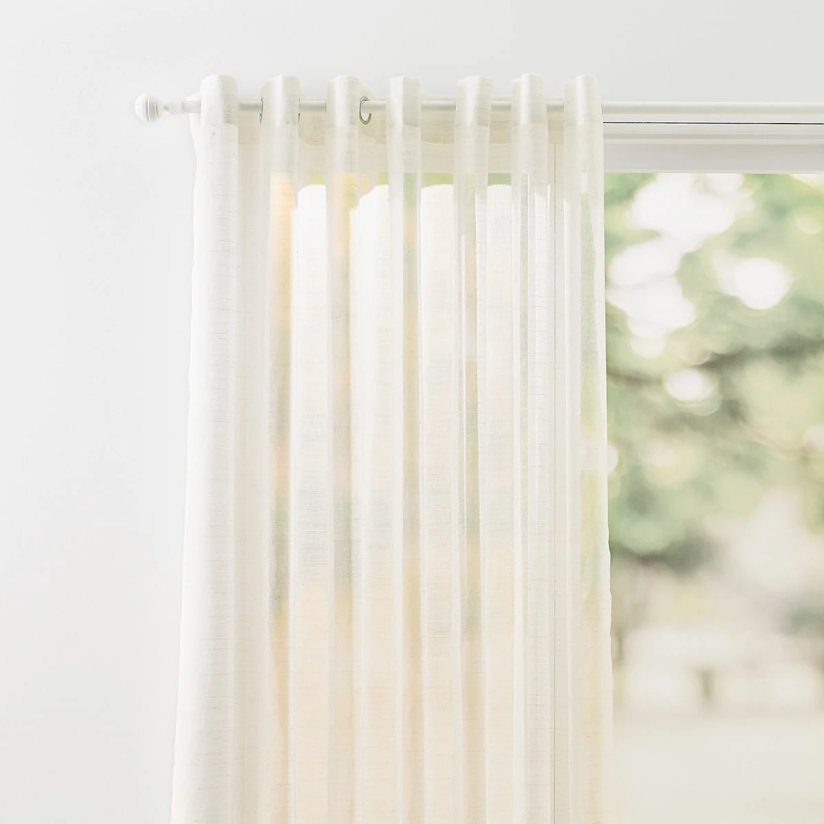 2 Tivoli Wide Curtain - White, 2 of 6
