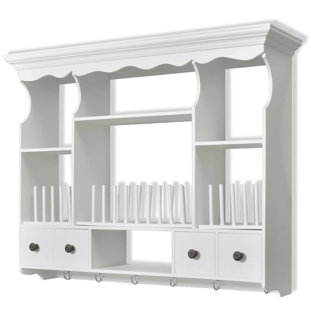 1 Vidaxl Cabinet Wooden Cabinet - White, 1 of 7