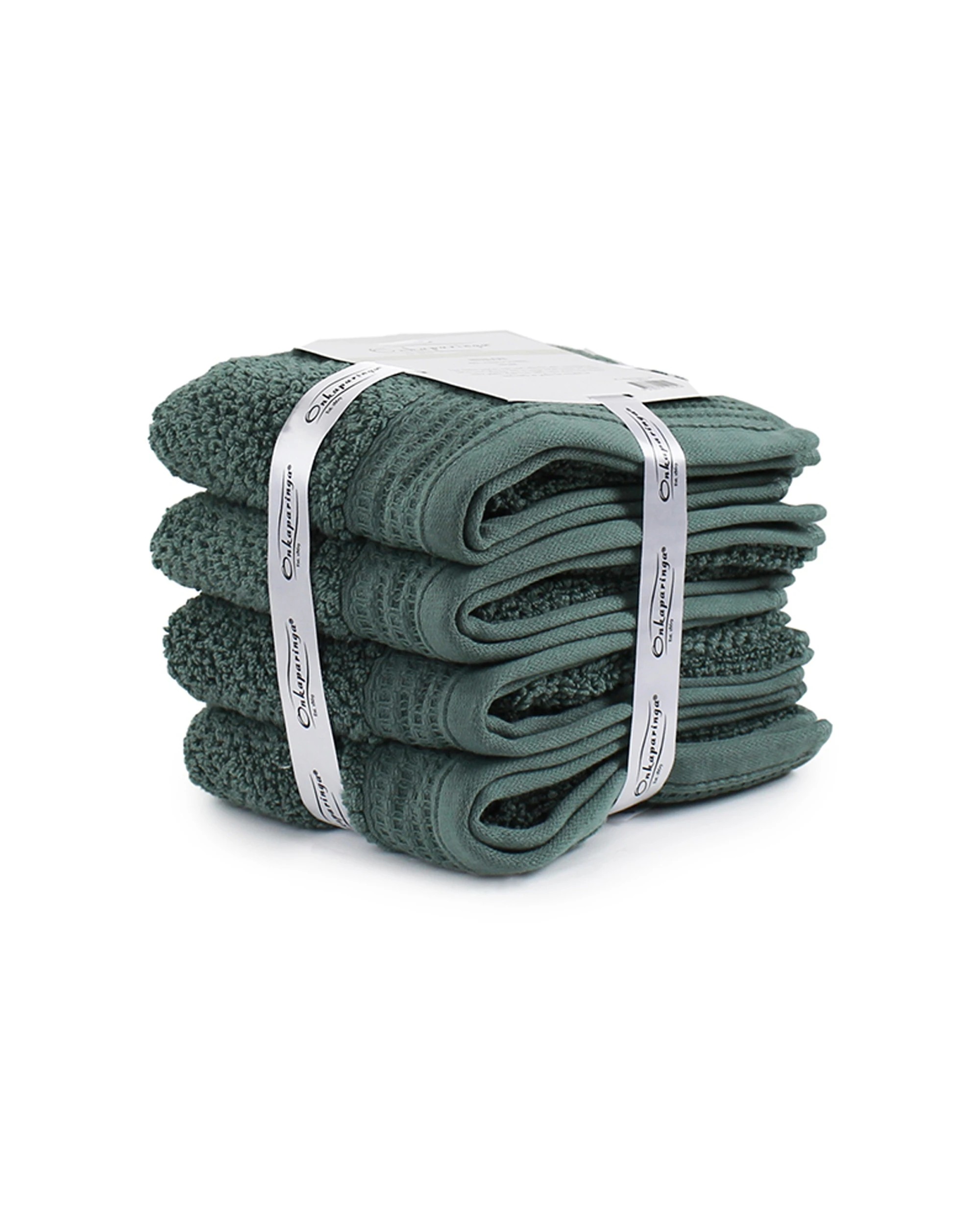 2 Onkaparinga Avalon Hand Towel 550GSM Fir 4pc 45x65cm - Green, 2 of 2