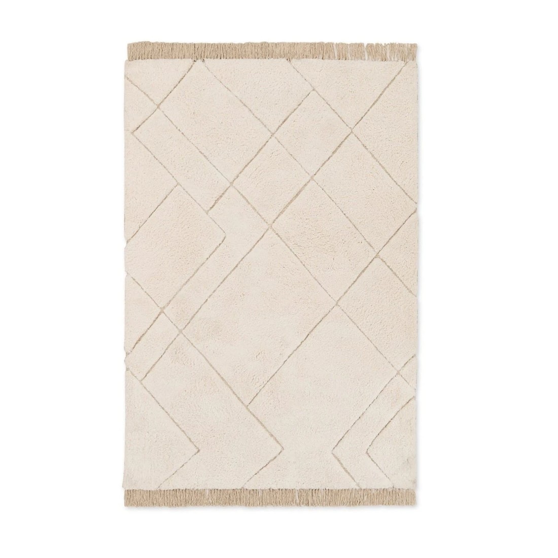 6 Sophia Rug - White, Large - 235cm x 160cm, 6 of 6
