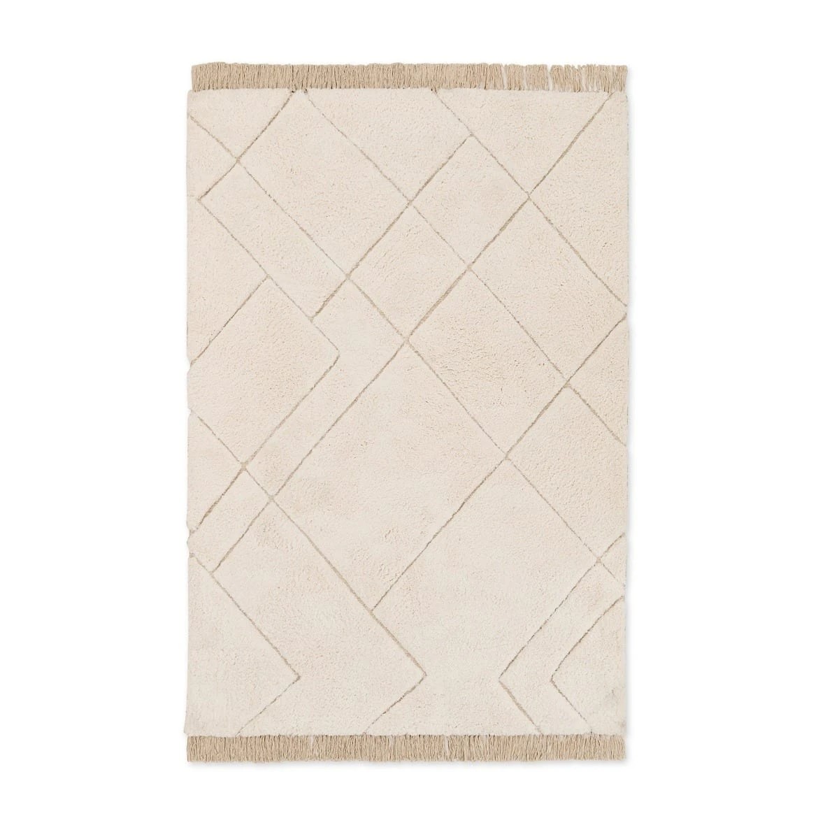 6 Sophia Rug - White, Large - 235cm x 160cm, 6 of 6