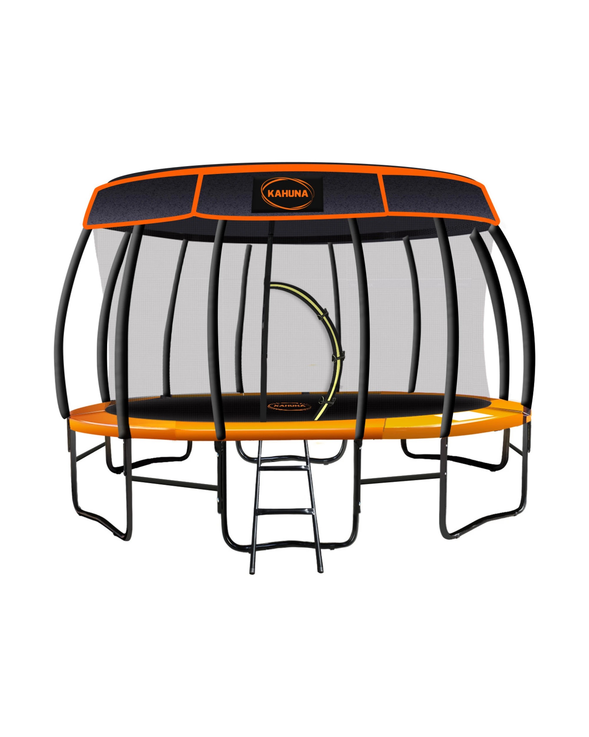 1 Kahuna 16ft Trampoline with Roof in Orange, 1 of 10