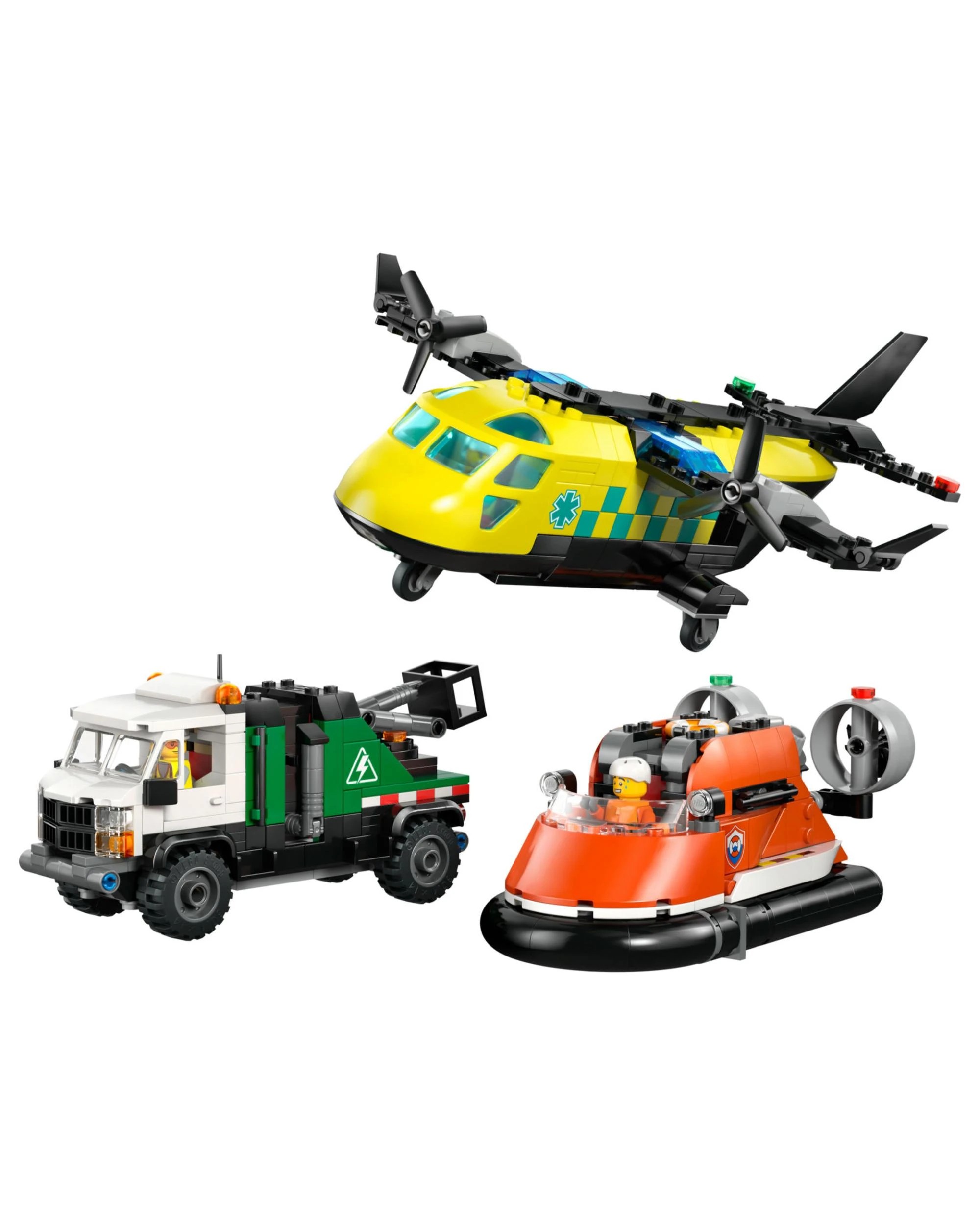 2 LEGO City: Airplane, Service Truck and Hovercraft Remix - 60505, 2 of 10