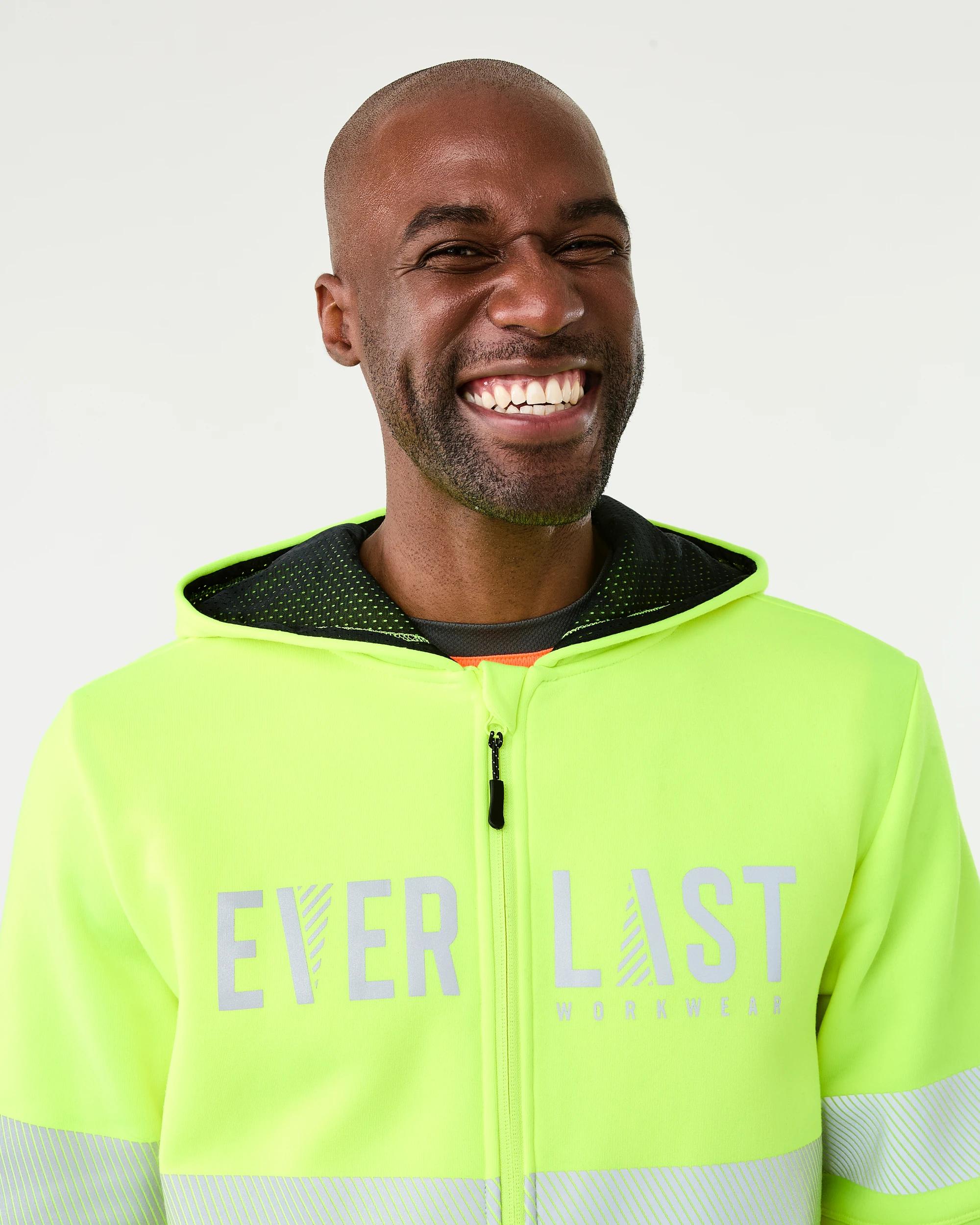 5 Everlast Work Zip Through Hoodie Yellow, 5 of 9