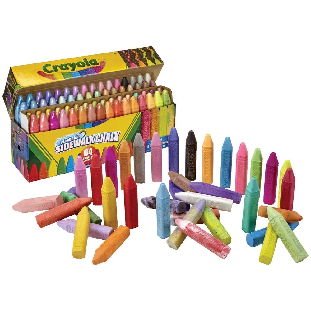 3 Crayola Washable Sidewalk Chalk 64 Pack, 3 of 4