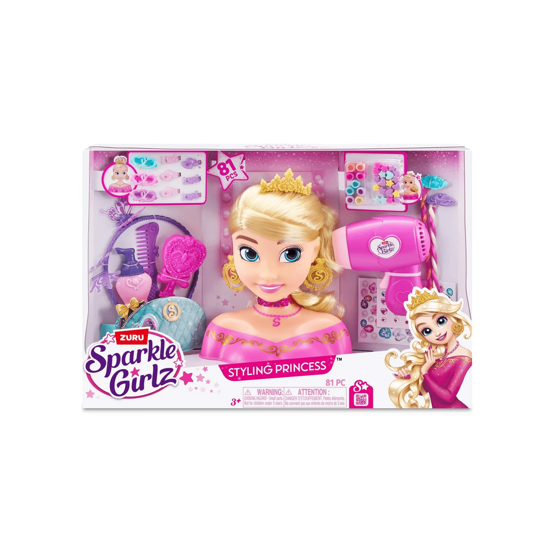 2 Sparkle Girlz Styling Princess by ZURU - Pink, 2 of 7