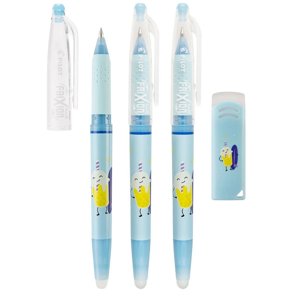 3 PILOT FriXionBall PoolParty Erasable Gel Pen 0.7mm Blue 3Pk, 3 of 9