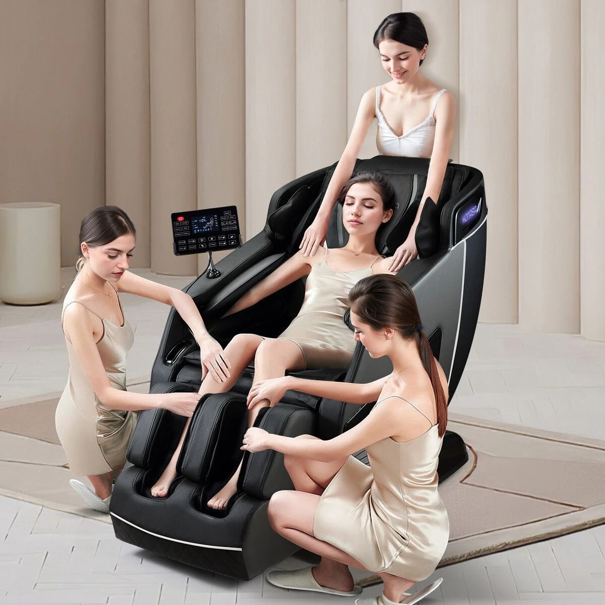 6 HOMASA 4D Massage Chair Zero Gravity Full Body Shiatsu Electric Recliner, 6 of 6