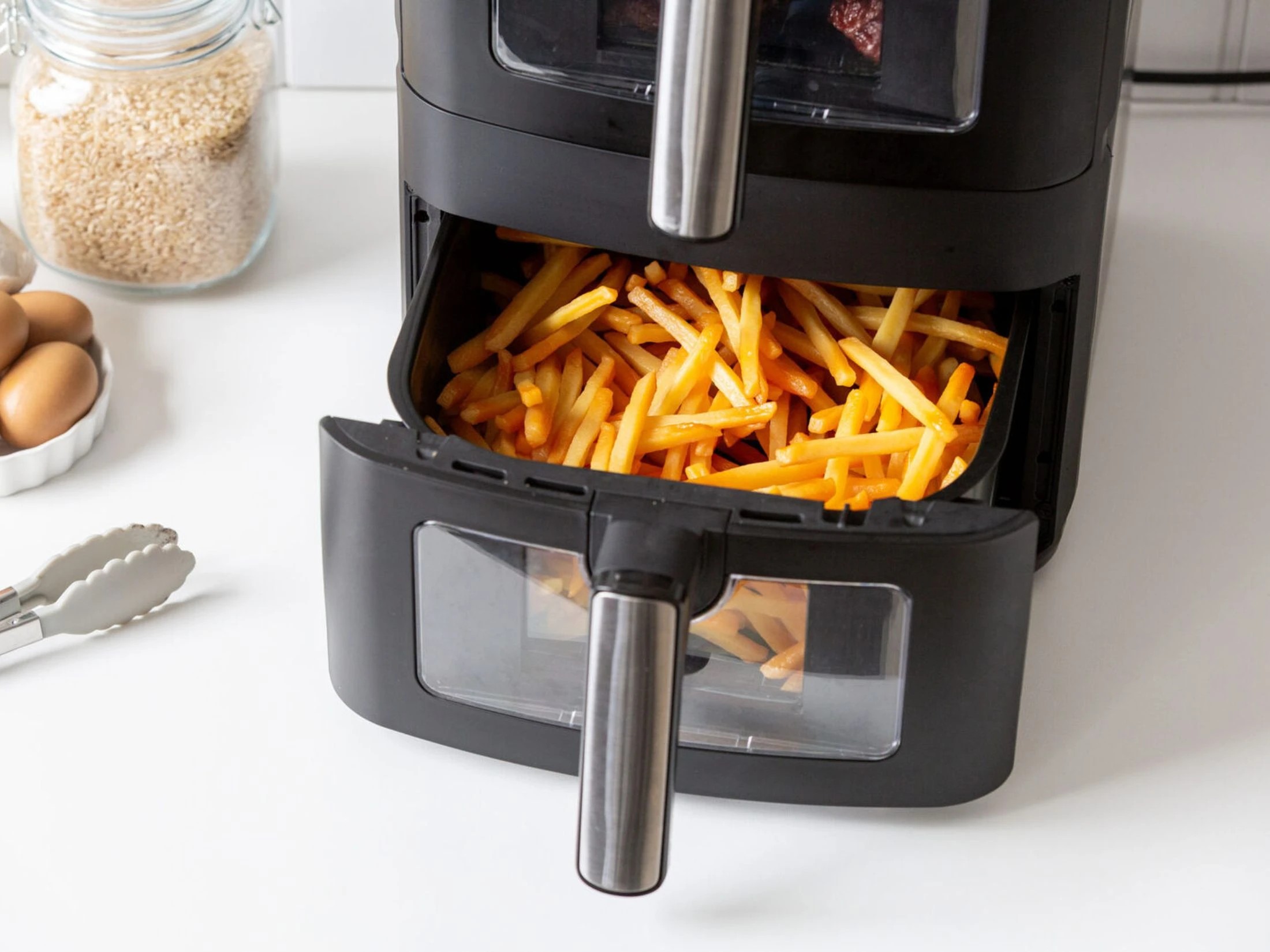 6 Healthy Choice 13L Dual Zone 2300W Double Stack Air Fryer with Foldable Top Display, 6 of 6