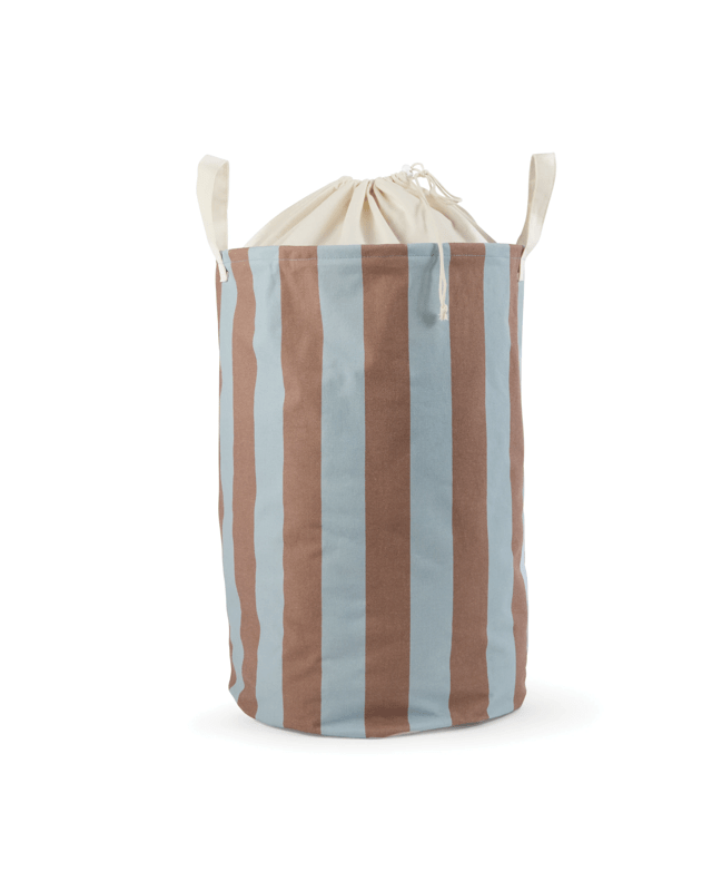 Striped Pop Up Laundry Hamper - Chocolate and 