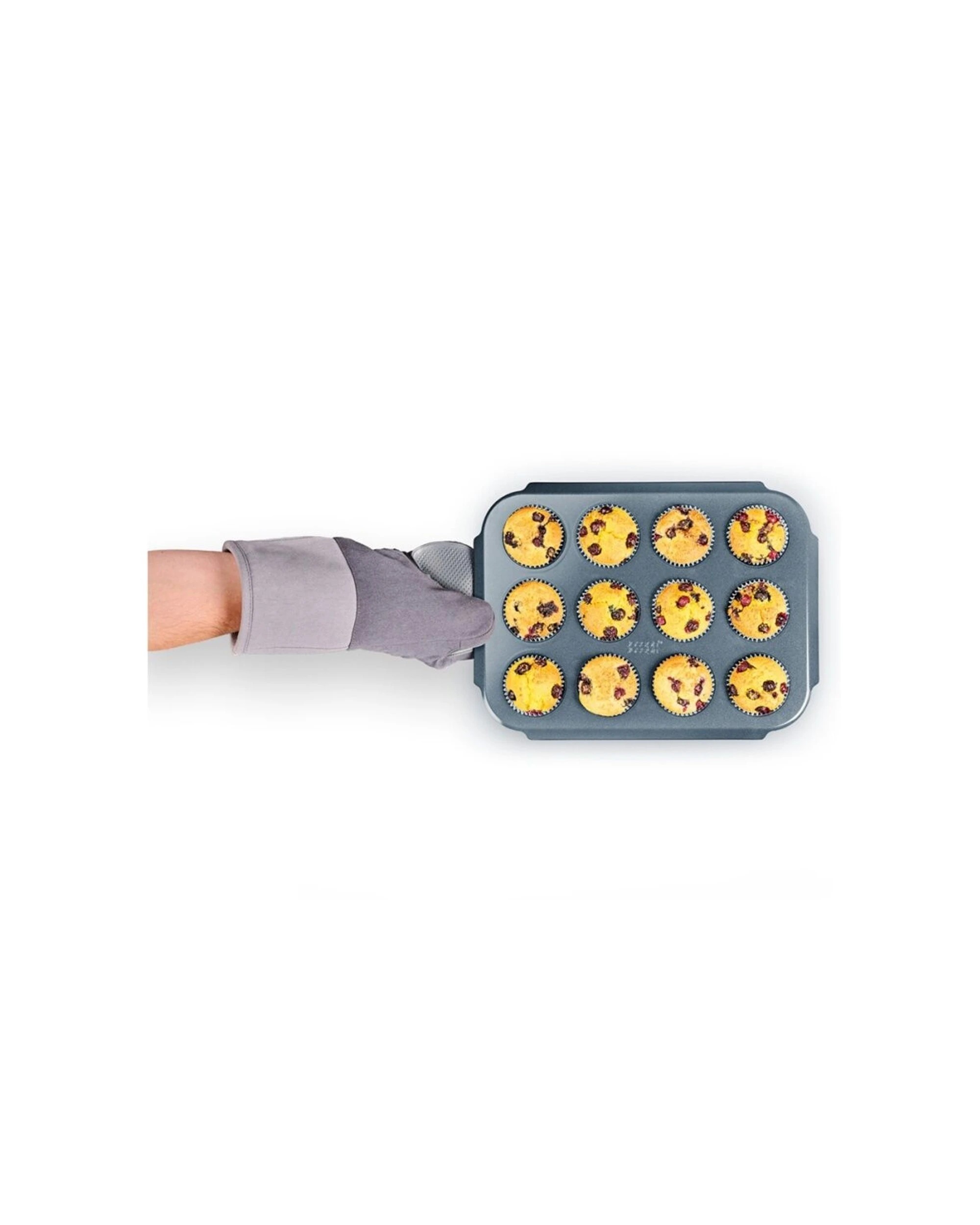 5 Joseph Joseph 2PK Carbon Steel Non-Stick Nest Bake 12 Cup Muffin Pan - Blue, 5 of 8