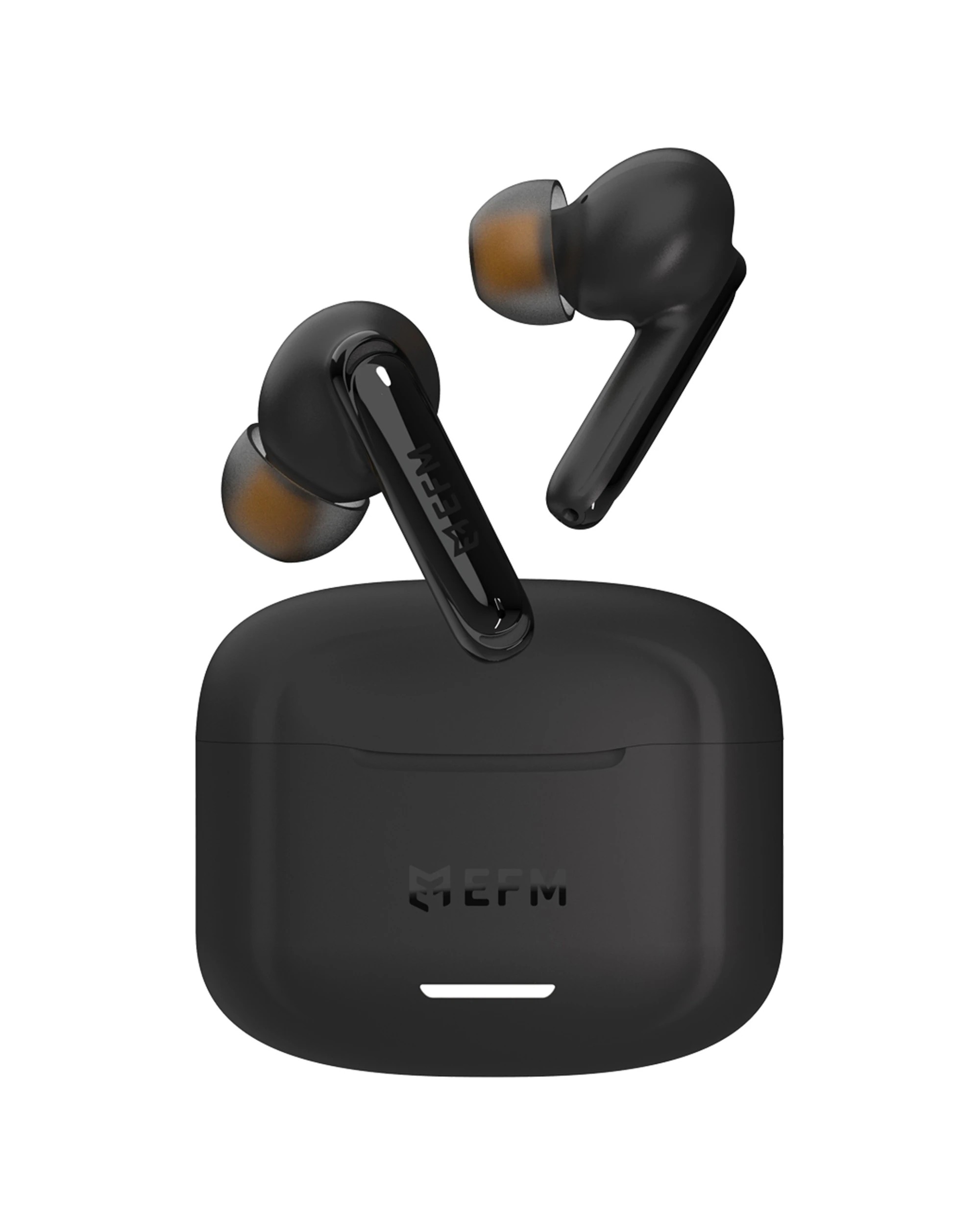 1 EFM Orleans TWS In-Ear Wireless Earbuds - ANC ENC - Bluetooth 5.3 Wireless Case - Black, 1 of 6