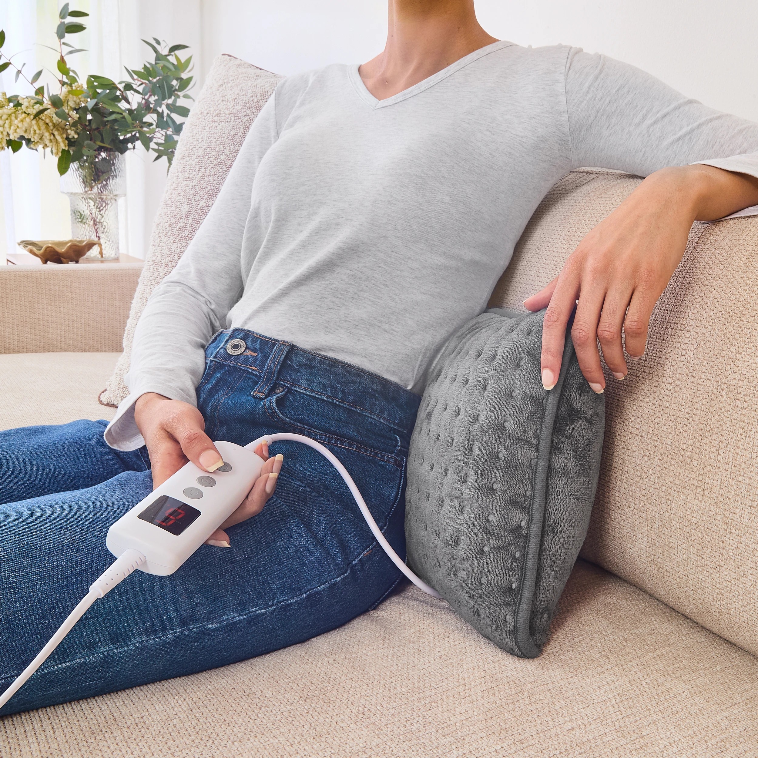 1 Heated Lumbar Cushion, 1 of 8