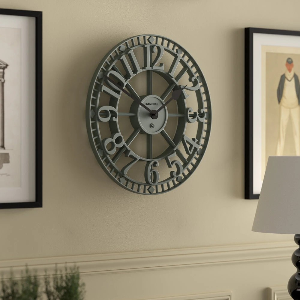 4 Newgate Warehouse Wall Clock - Green, 4 of 4
