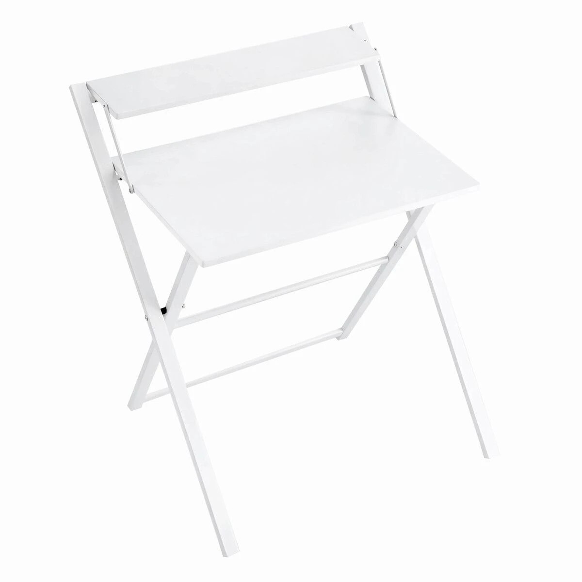 4 AUSWAY Folding Desk Table Collapsible Foldaway Computer Workstation, 4 of 4