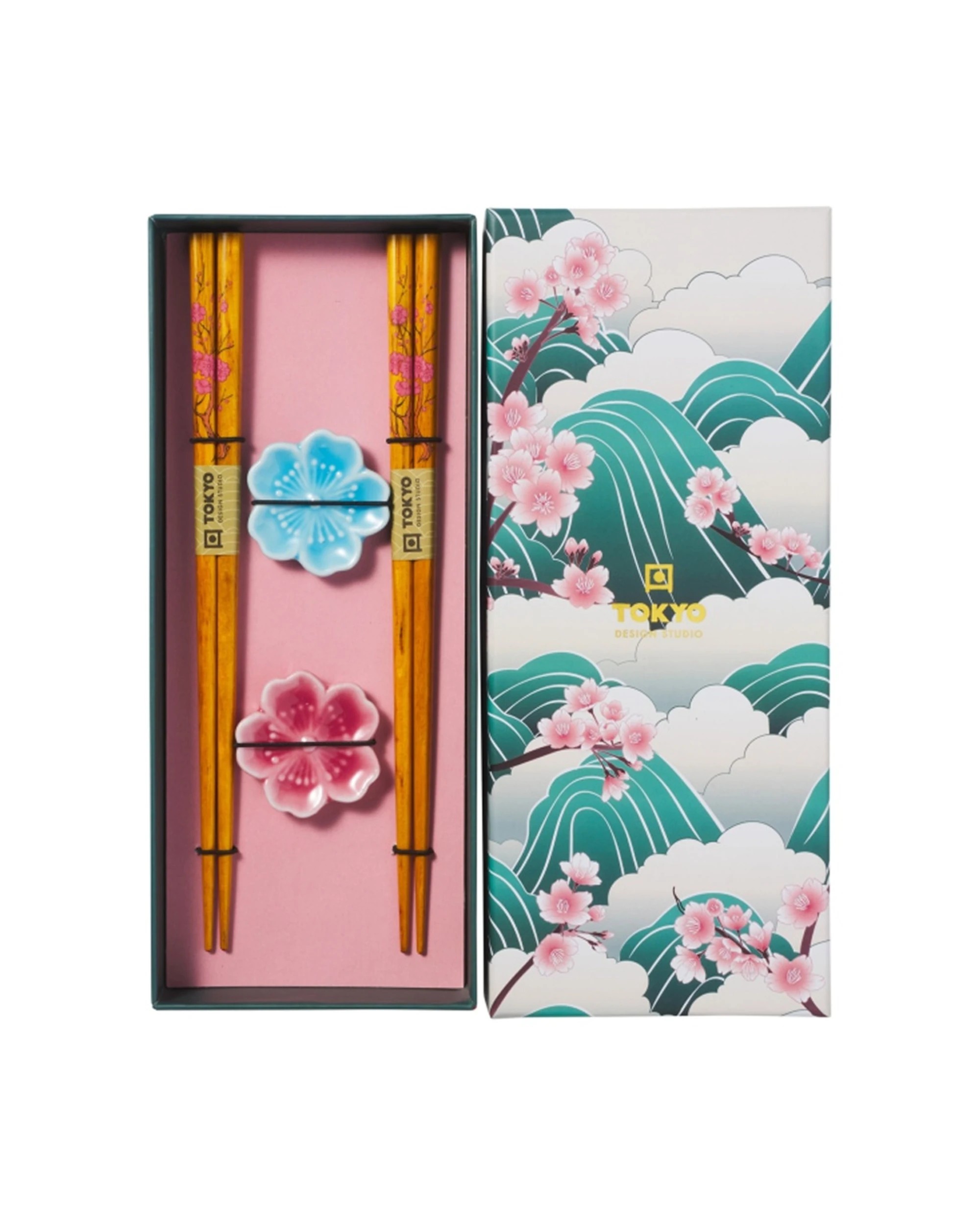 4 Tokyo Design 2x 4pc Chopstick Fujisakura Chopsticks with Rest - Multi, 4 of 6