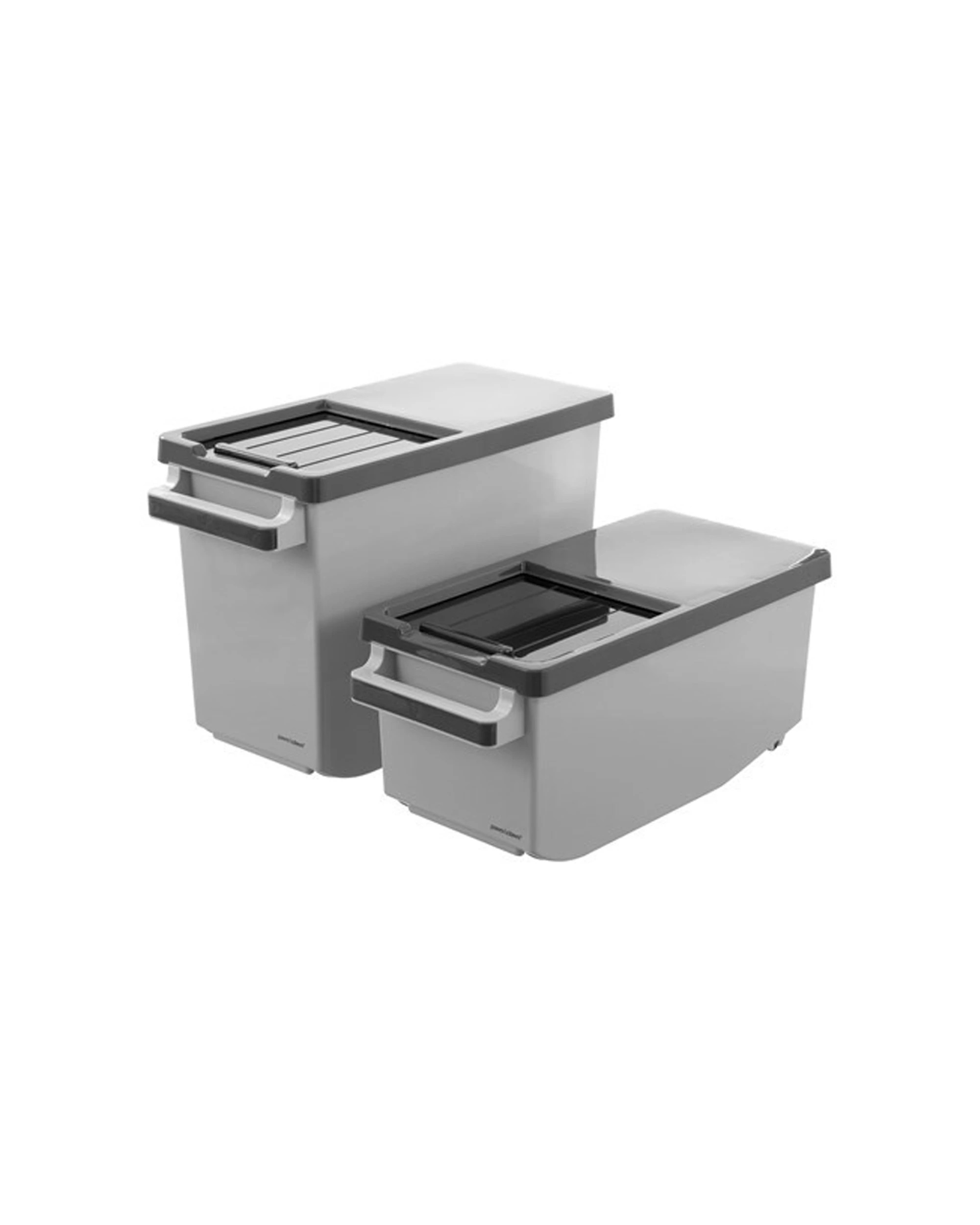 6 Paws And Claws Pet Food Storer Container 12 Litre BPA Clip Lock Lid - Grey, 6 of 6