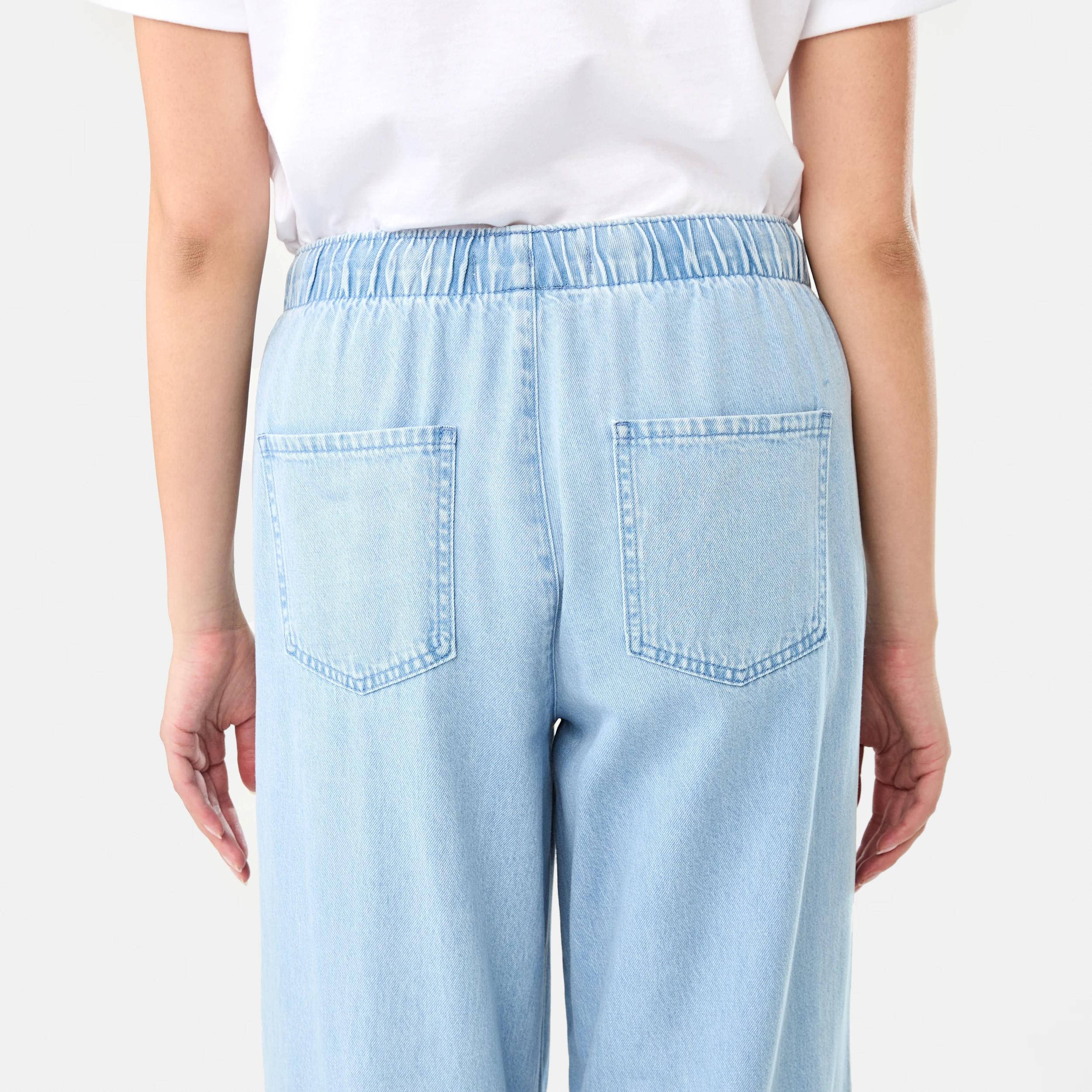 8 Comfort Wide Leg Jeans LIGHT DENIM WASH, 8 of 9