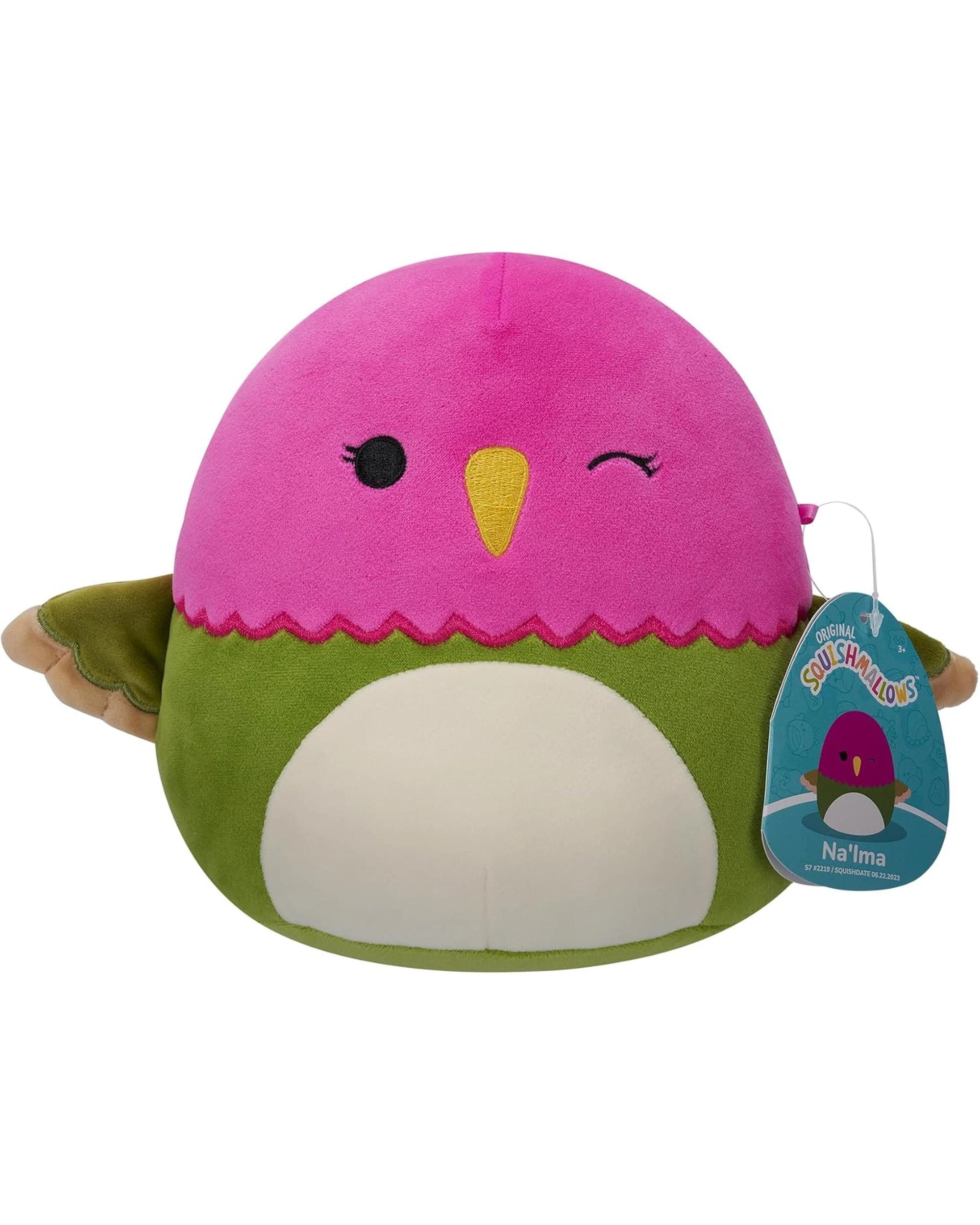 8 Squishmallows Na'lma The Pink and Green Winking Hummingbird 14 inch Plush - Multi, 8 of 8