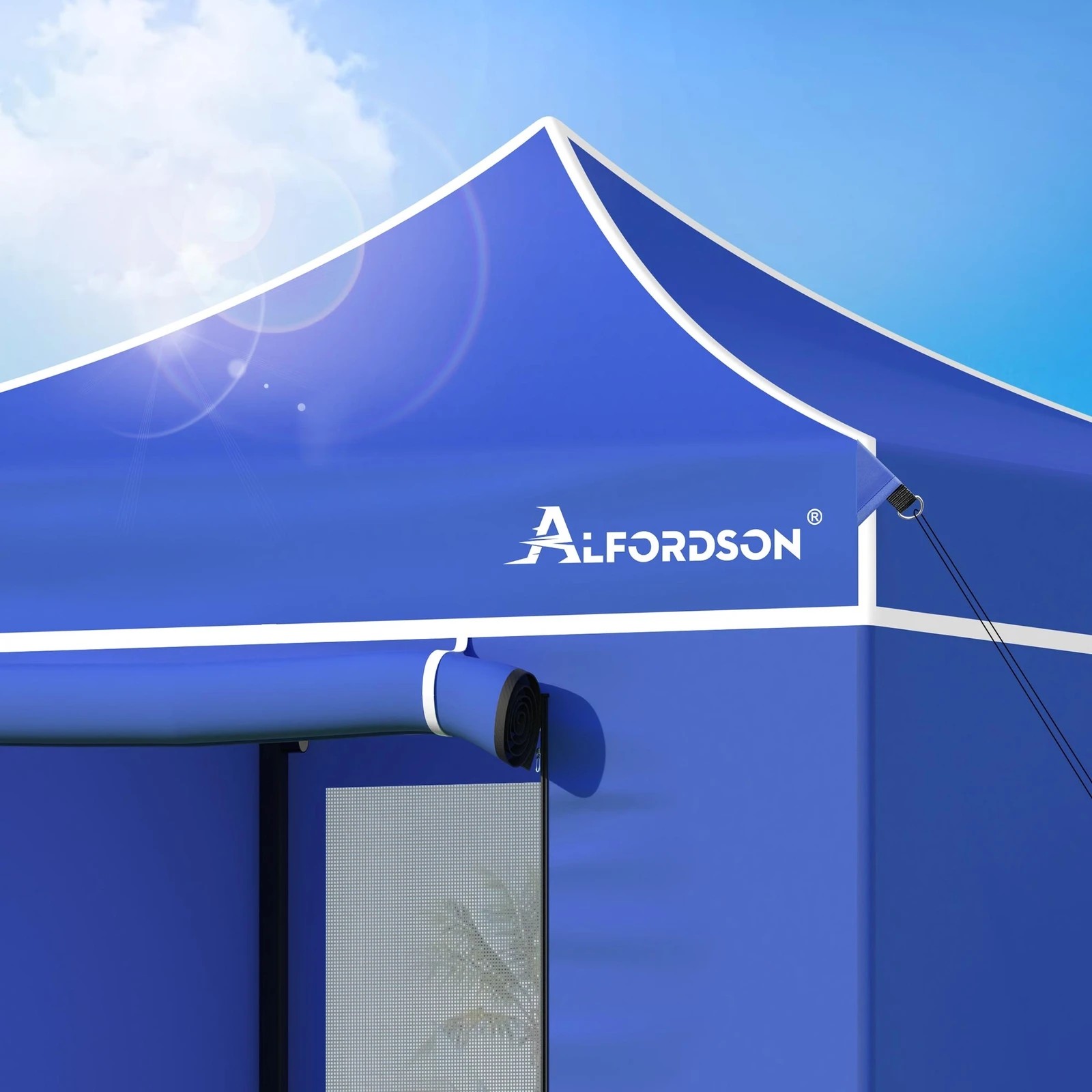 5 Alfordson Pop Up Marquee Side Wall Portable 3x3m Gazebo - Blue, 5 of 10