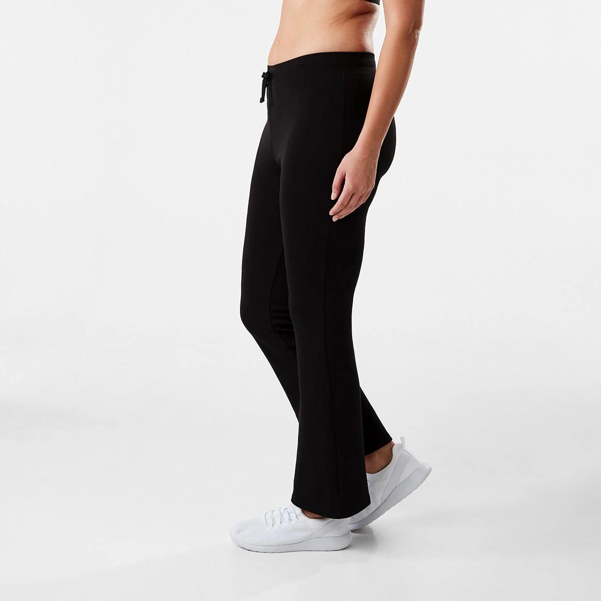 2 Active Womens Kick Flare Trackpants BLACK, 2 of 5