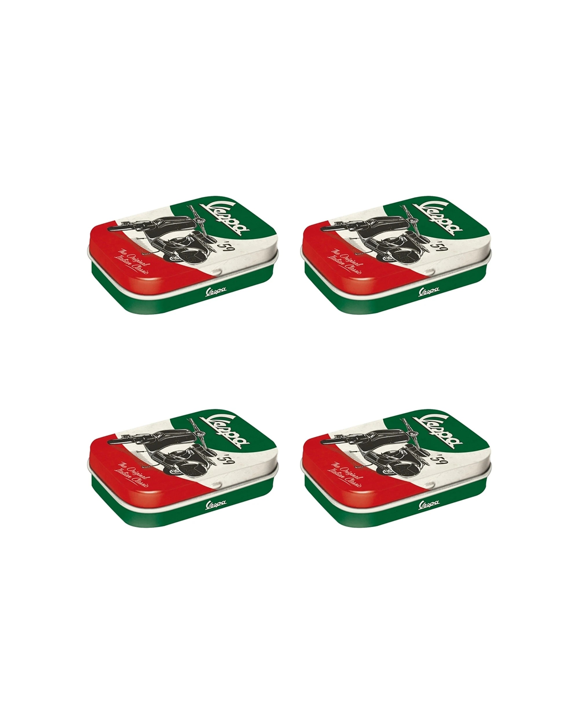 1 Nostalgic-Art 4PK Pocket Box with Mints - Vespa The Italian Classic - Green, 1 of 2