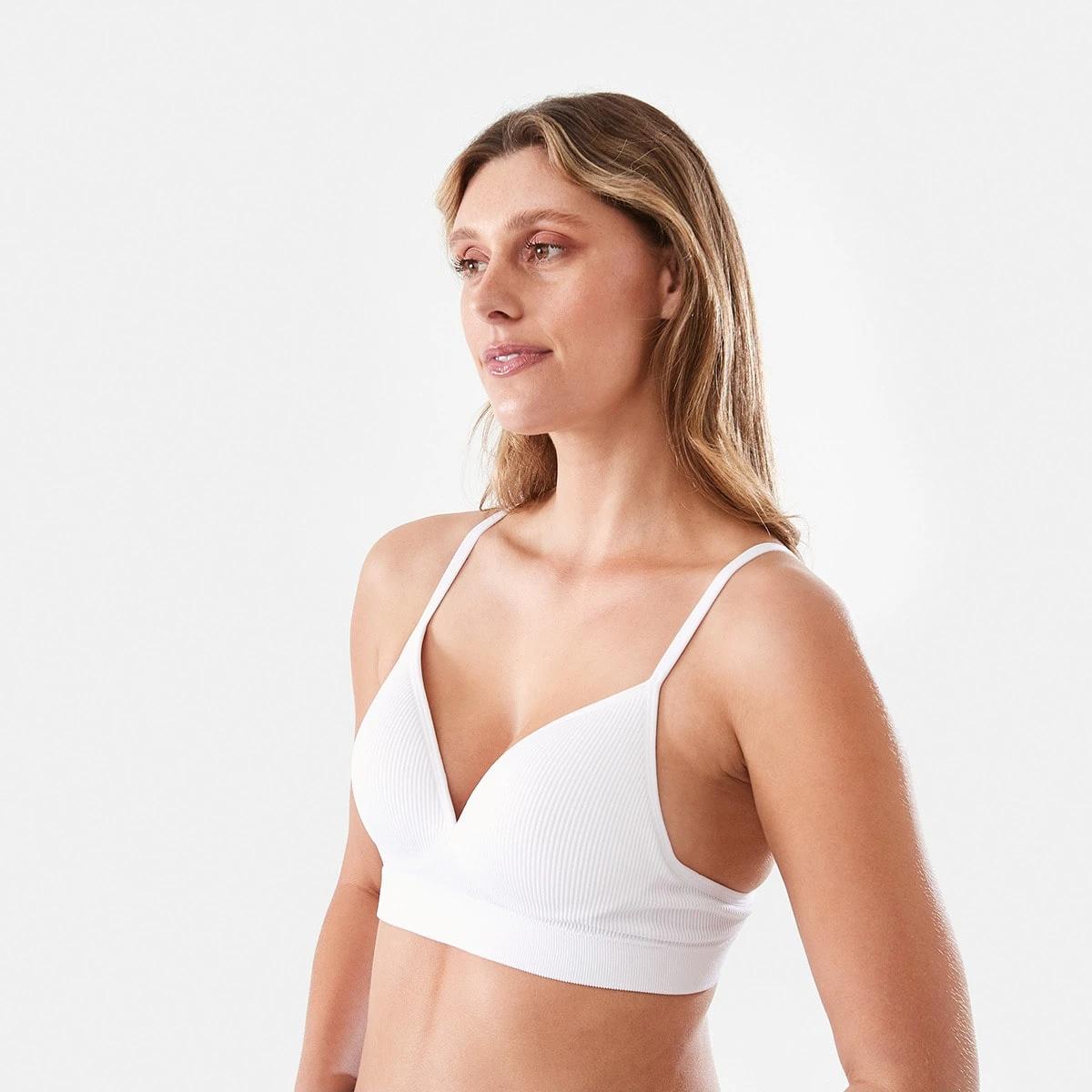 2 Seamfree Rib T-shirt Bra WHITE, 2 of 6