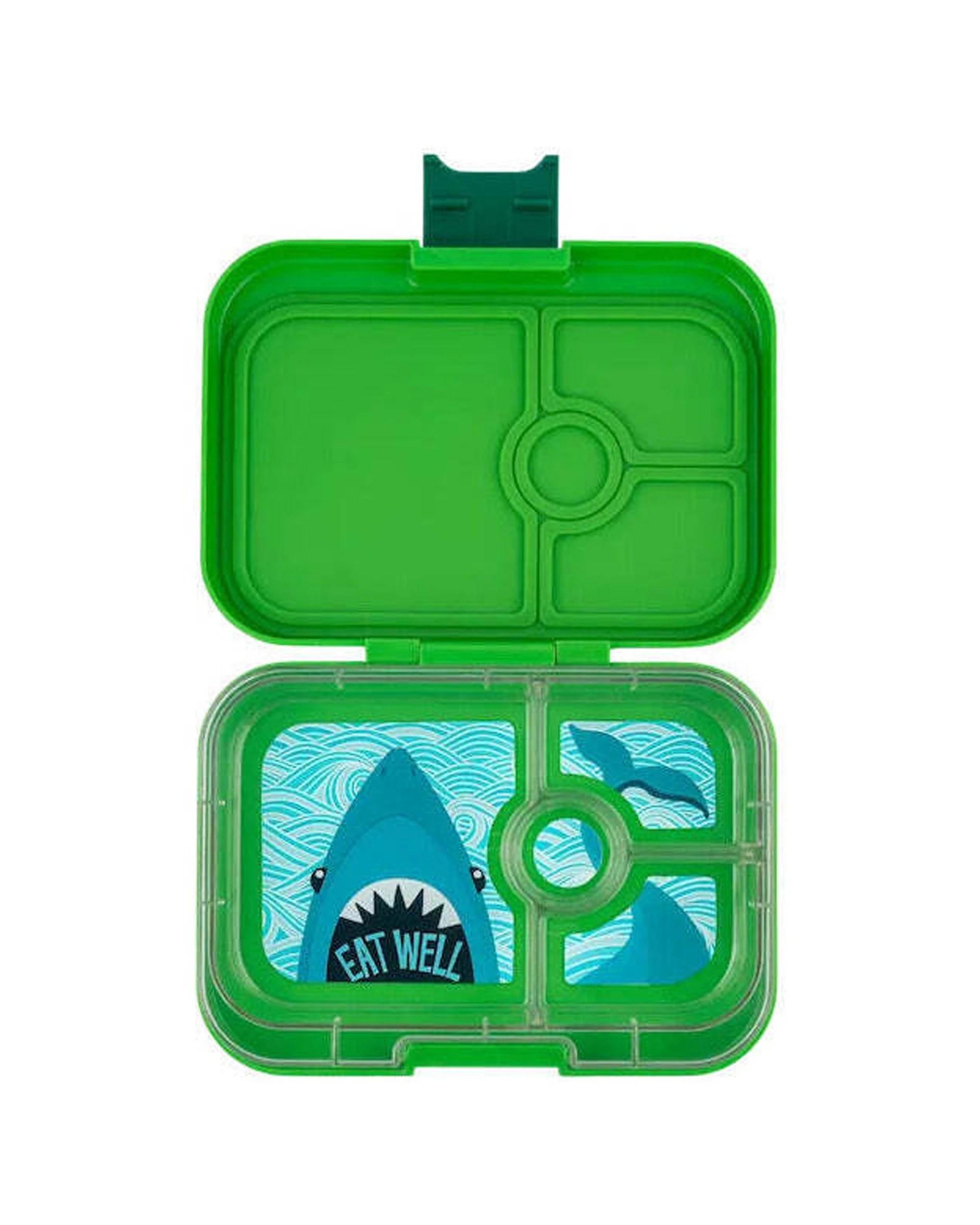 1 Yumbox Panino 4-Compartment Bento Style Lunch Box - Green, 1 of 1