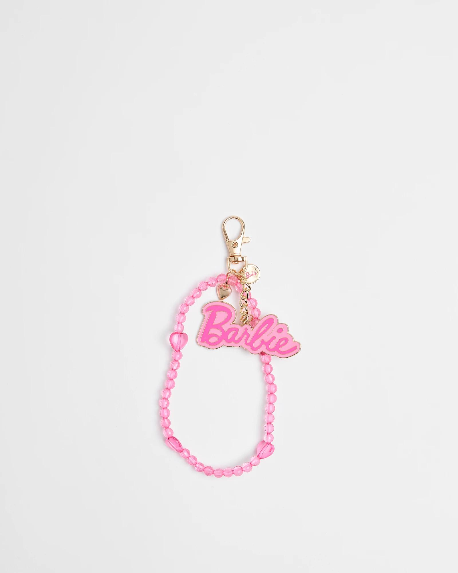 1 Kids Licensed Barbie Keyring PINK, 1 of 2