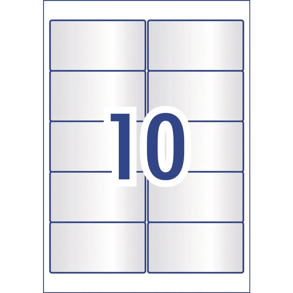 3 Avery 10UP Laser Crystal Clear Rectangle Labels 10 Sheets, 3 of 7