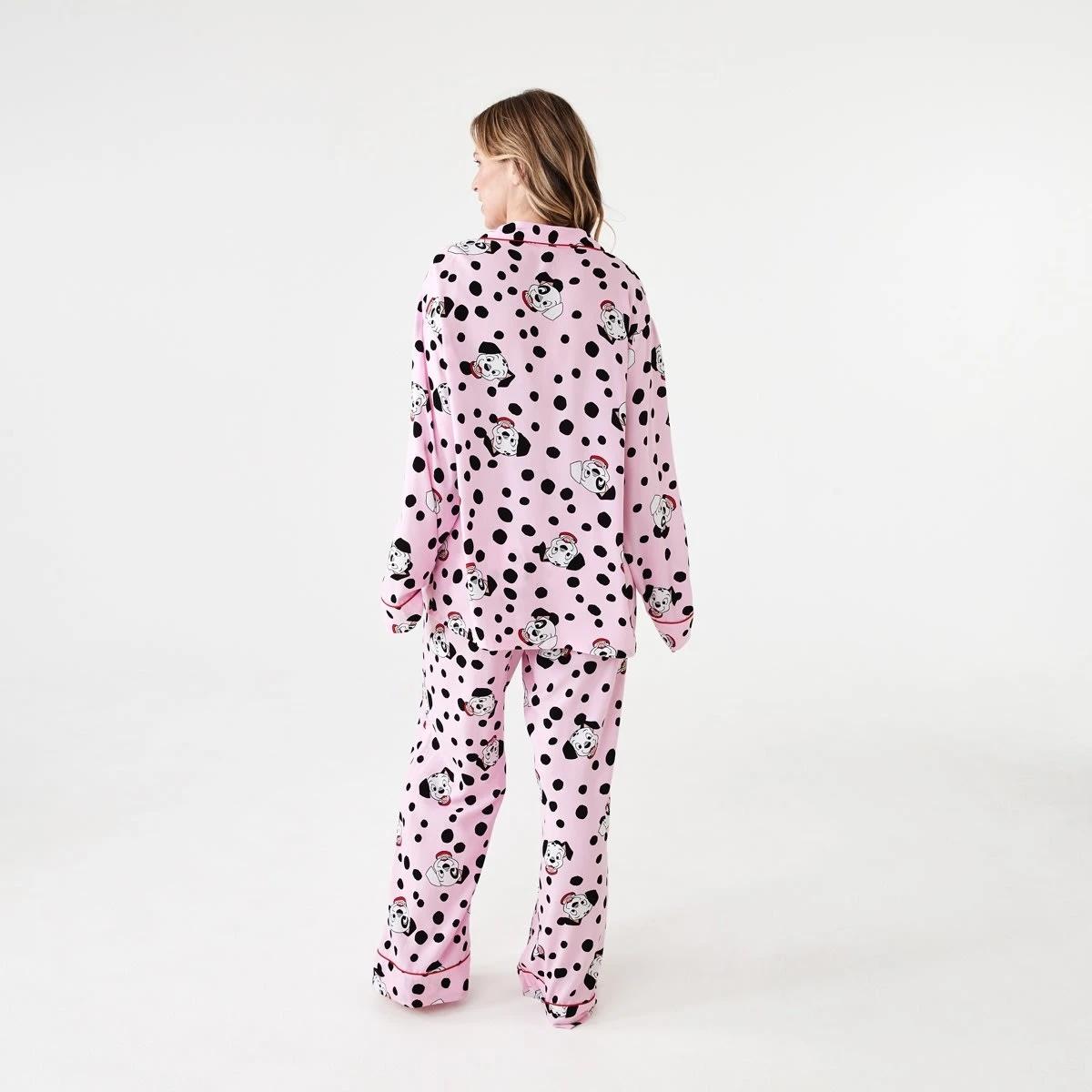 3 101 Dalmatians License Long Sleeve Top and Pants Woven Pyjama Set 101 DALMATIANS PINK LADY, 3 of 8