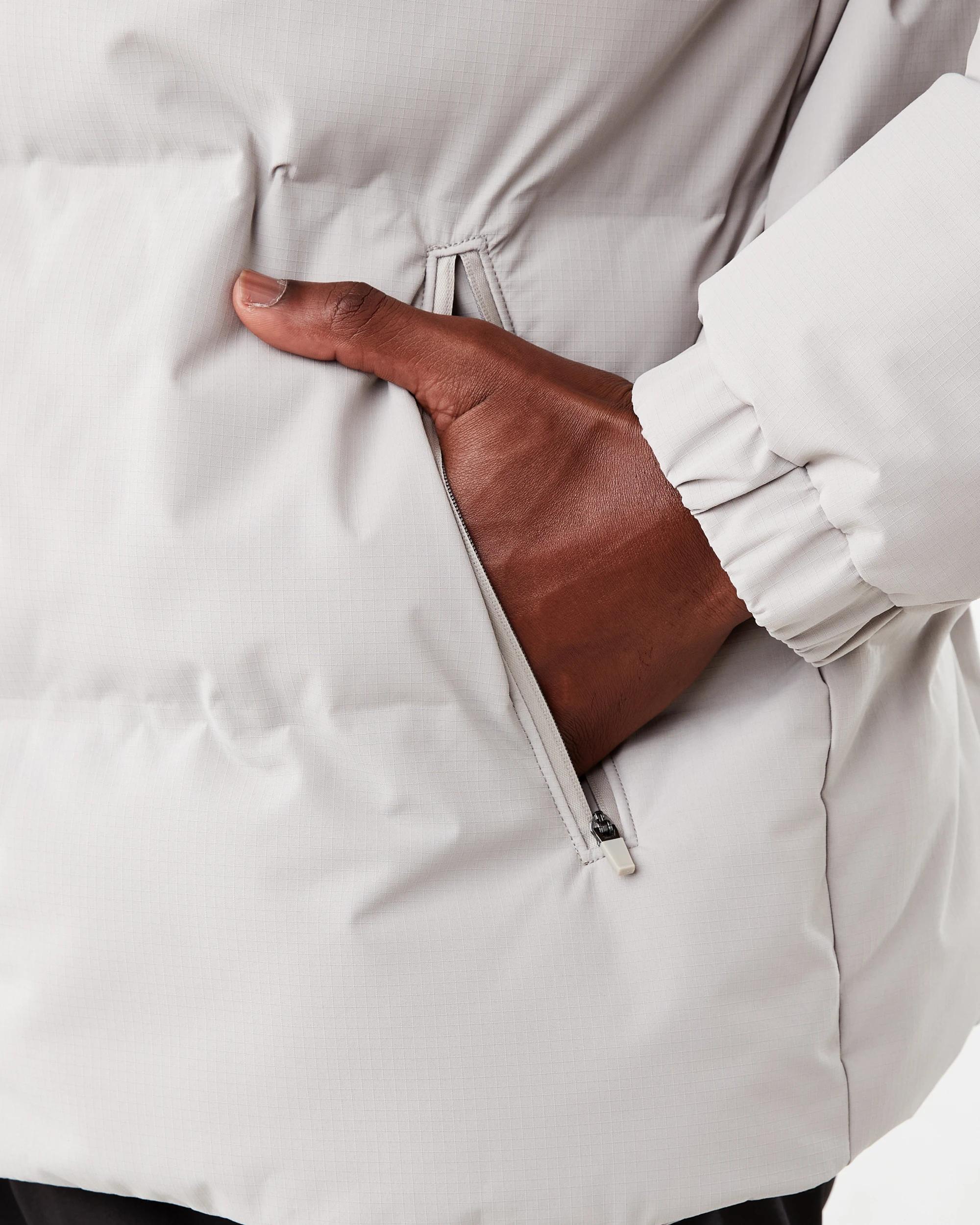 7 Active Mens Outdoor Oversized Puffer Jacket Reef Grey, 7 of 7