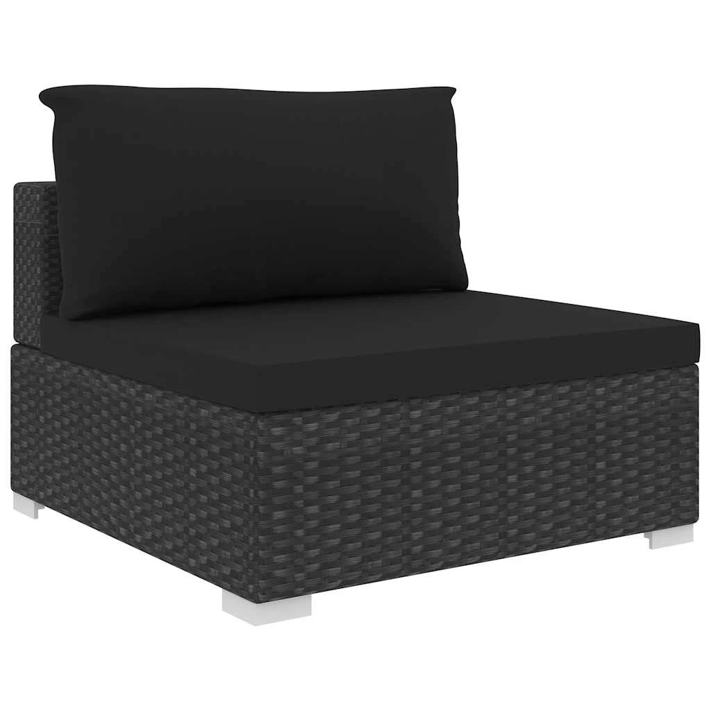 5 vidaXL Garden sofa set Modular - Black, 5 of 9