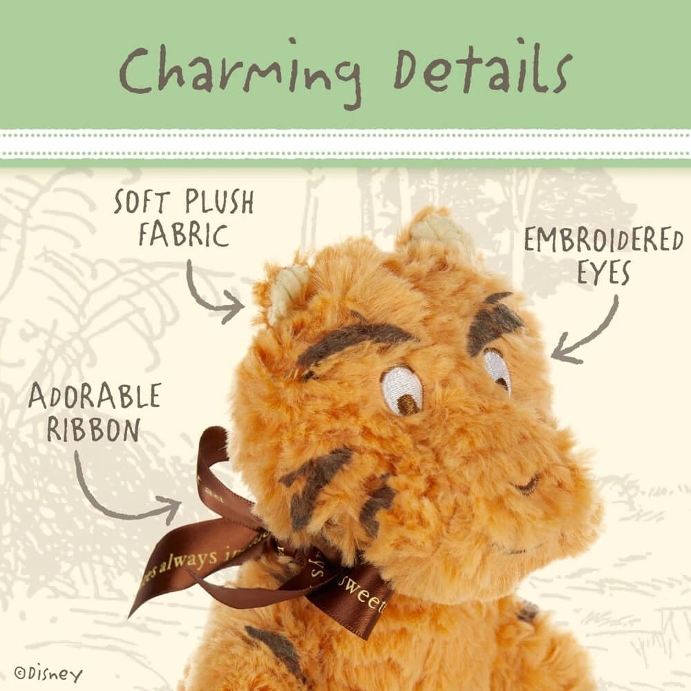 7 Winnie the Pooh - Classic Pooh Tigger Plush 23cm - Nursery, Soft Toy, Disneyana - Orange, 7 of 9