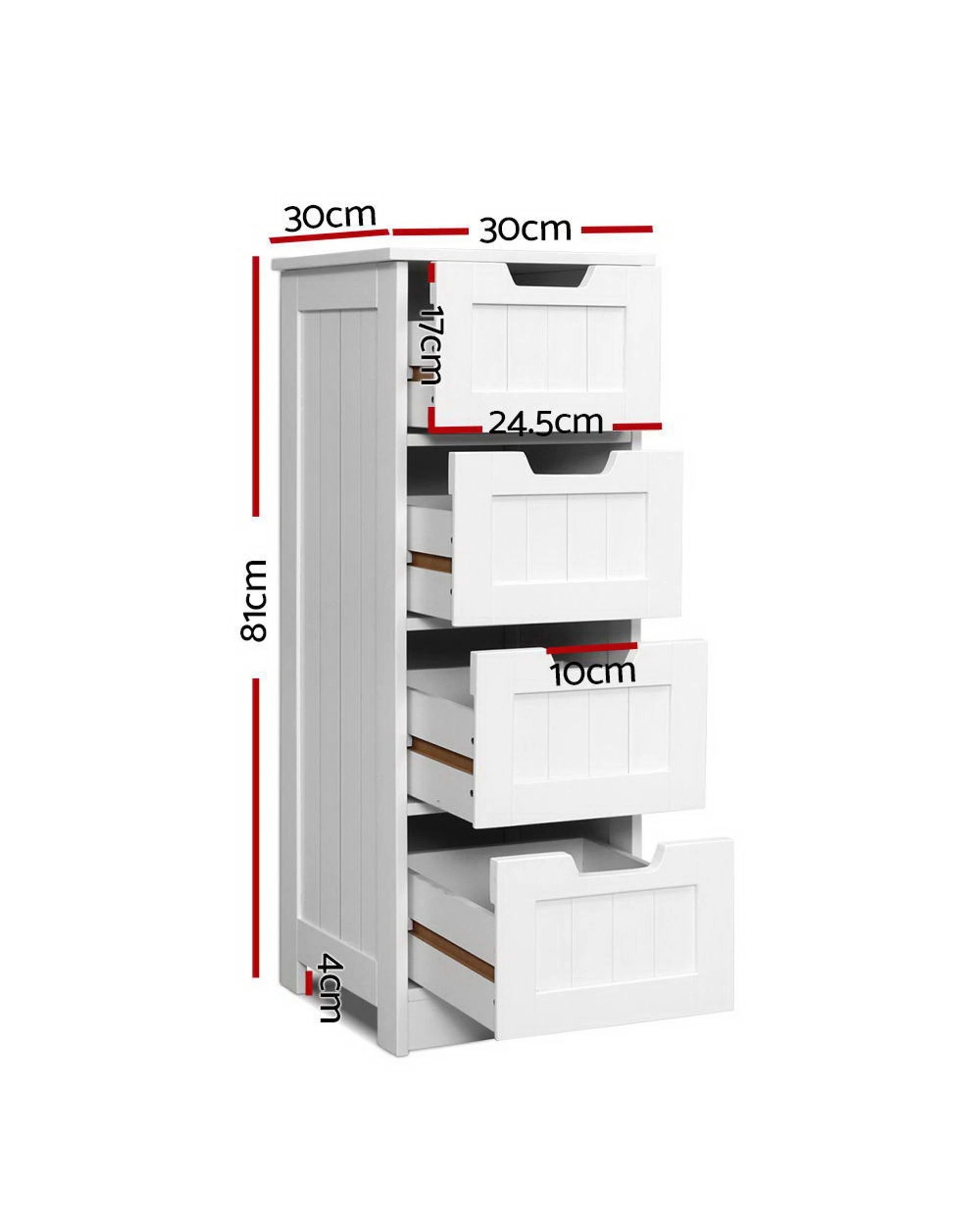 2 Artiss 4 Chest Of Drawers
 - White, 2 of 3