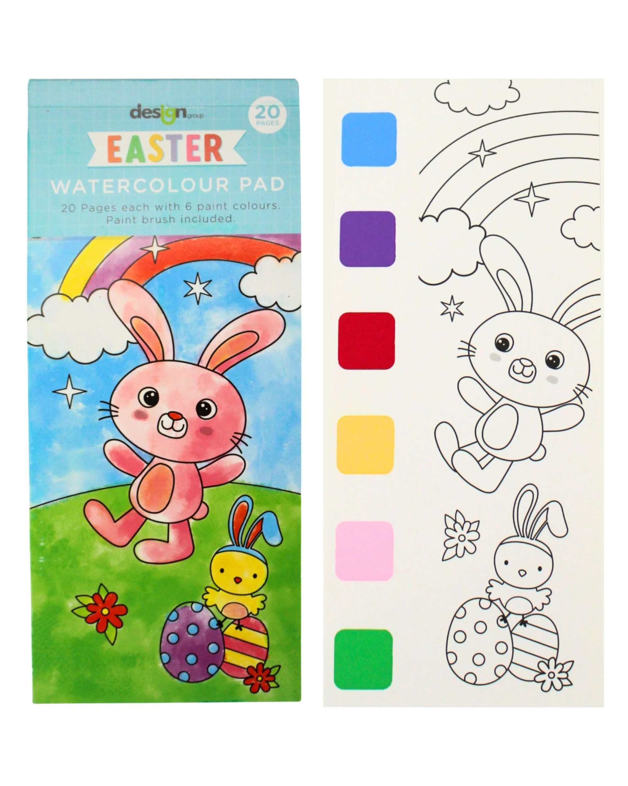 1 Design Group Easter Watercolour Paint and Pad Kit, 1 of 3